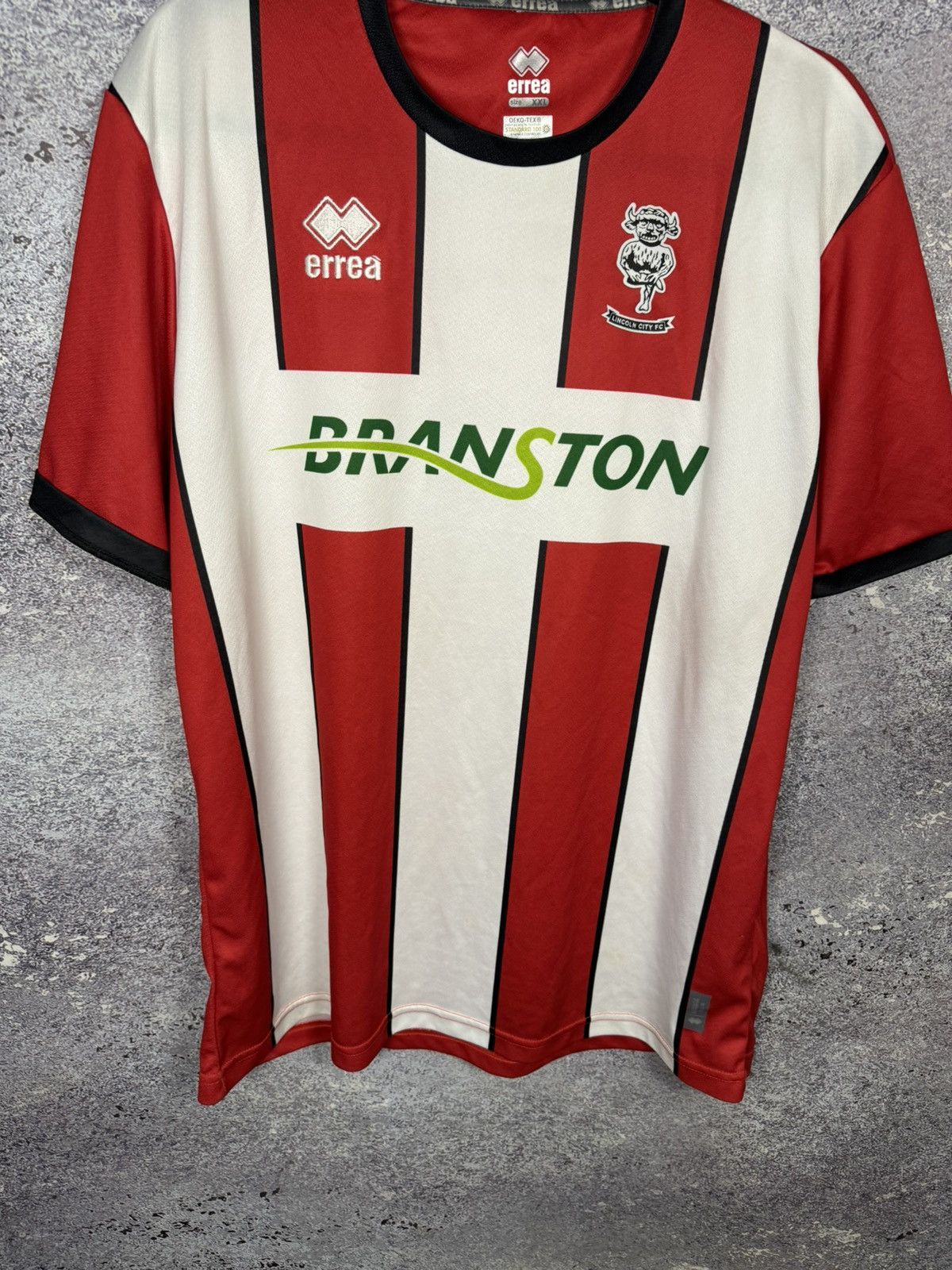 Errea × Vintage Vintage Lincoln City 2022/23 Errea Soccer Jersey Blokcore Size US XXL / EU 58 / 5 - 4 Thumbnail