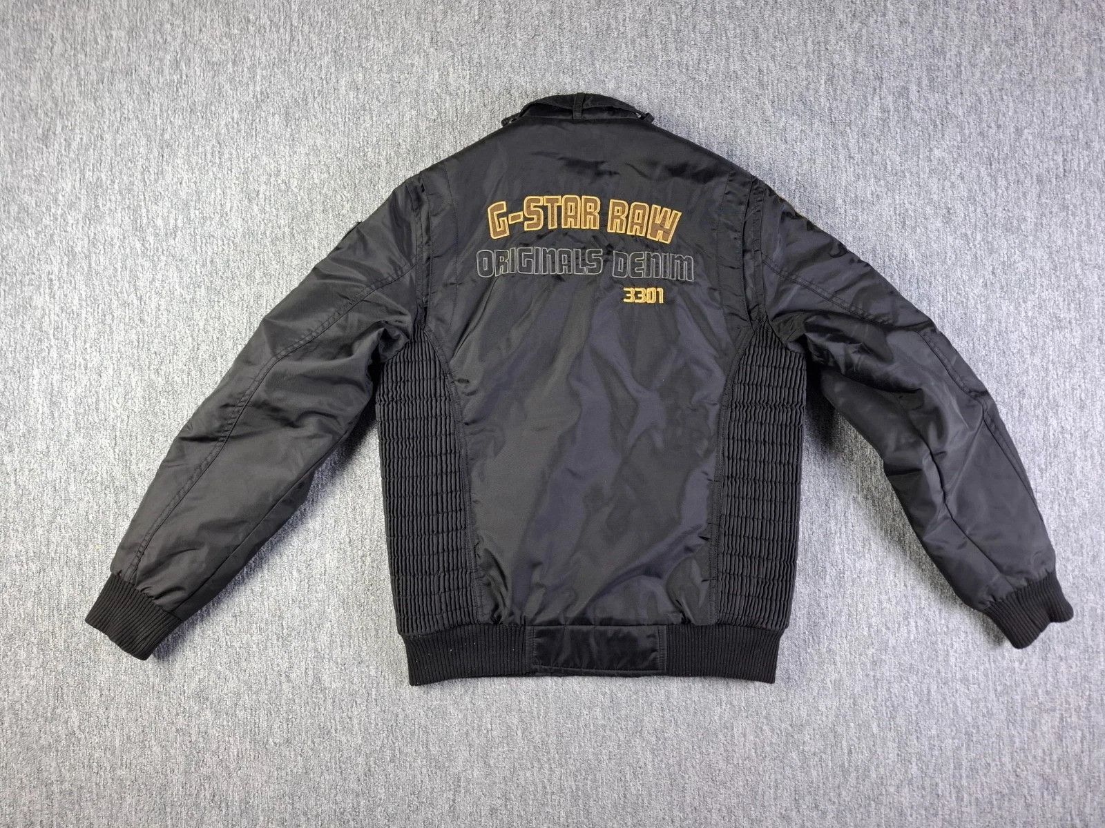 G-Star G-Star RAW Racing Biker Jacket Quilted Lined Black M Size US L / EU 52-54 / 3 - 2 Thumbnail