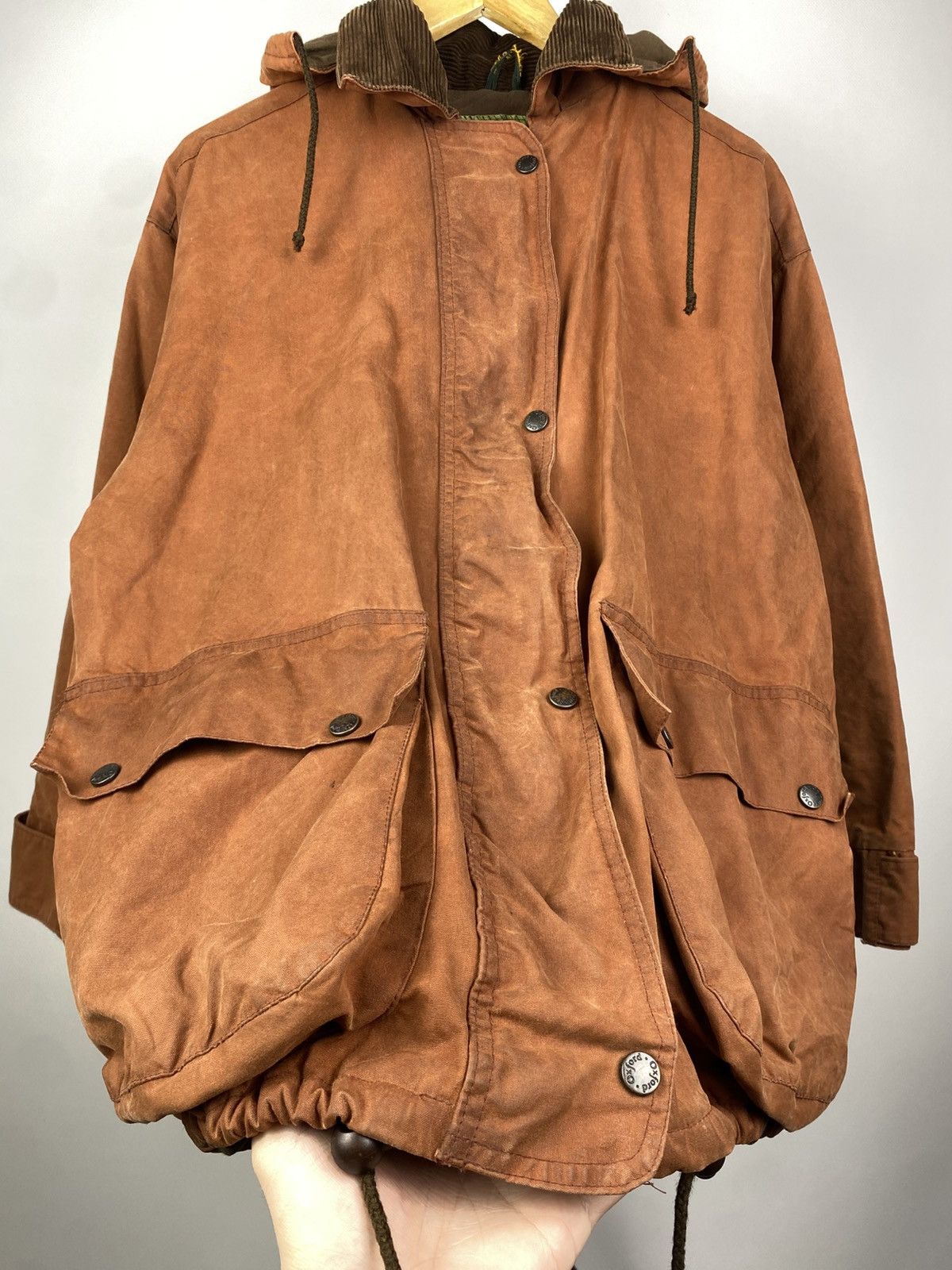 Barbour × Vintage Vintage 90s Outdoor Wear Oxford waxed London jacket Size US M / EU 48-50 / 2 - 5 Thumbnail