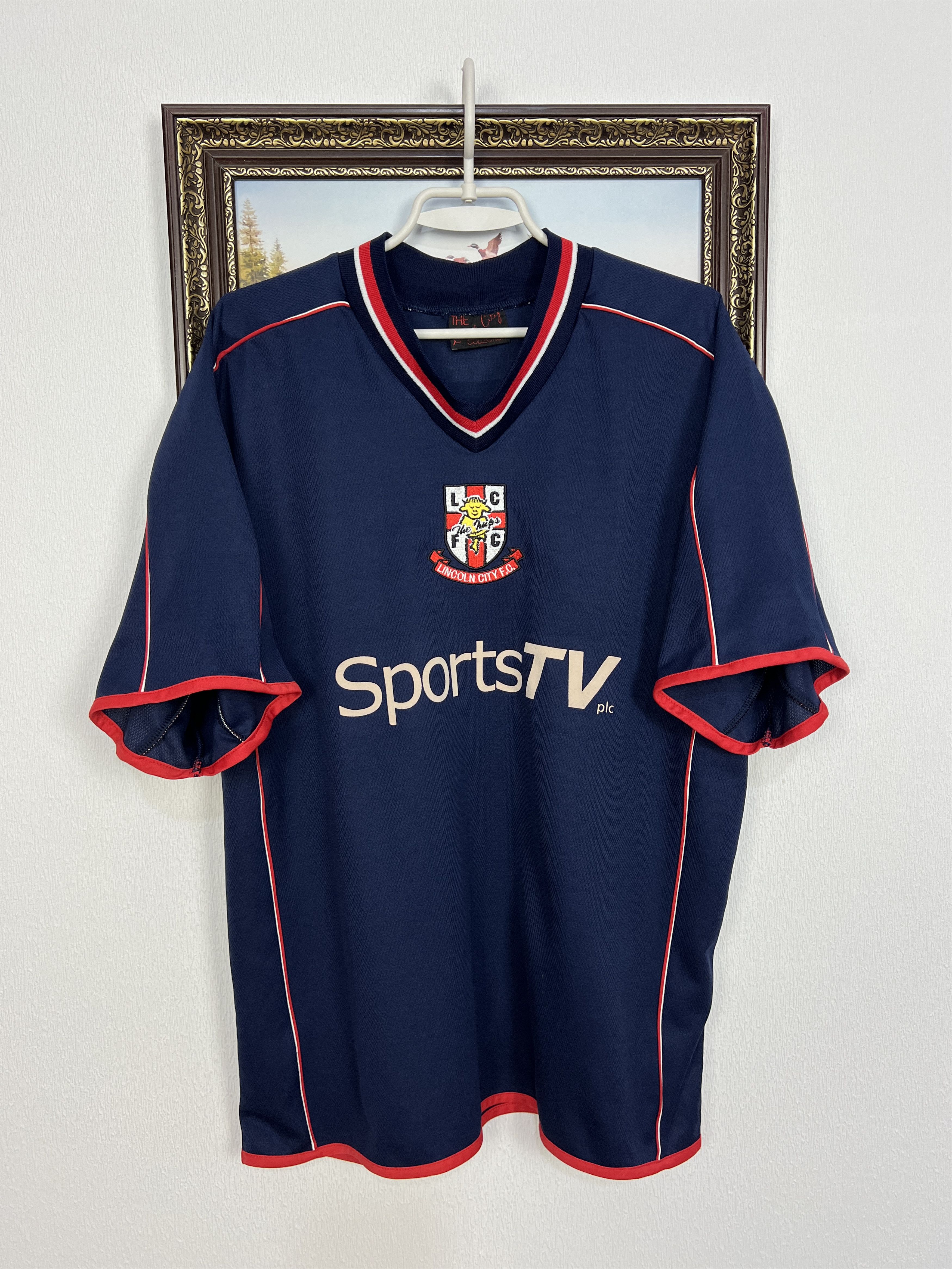 Vintage Lincoln City Away football shirt Soccer Jersey Trikot Rare Size US L / EU 52-54 / 3 - 1 Thumbnail