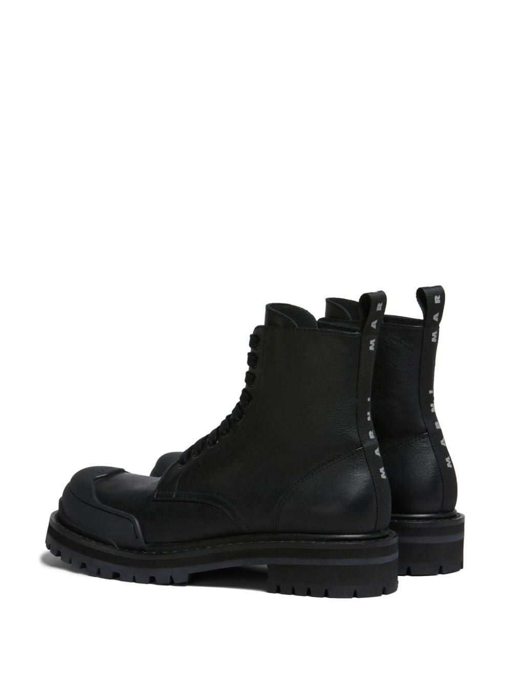 Marni o1f1d3z1025 Panelled Toe Combat Boots in Black Size US 10 / EU 43 - 4 Thumbnail