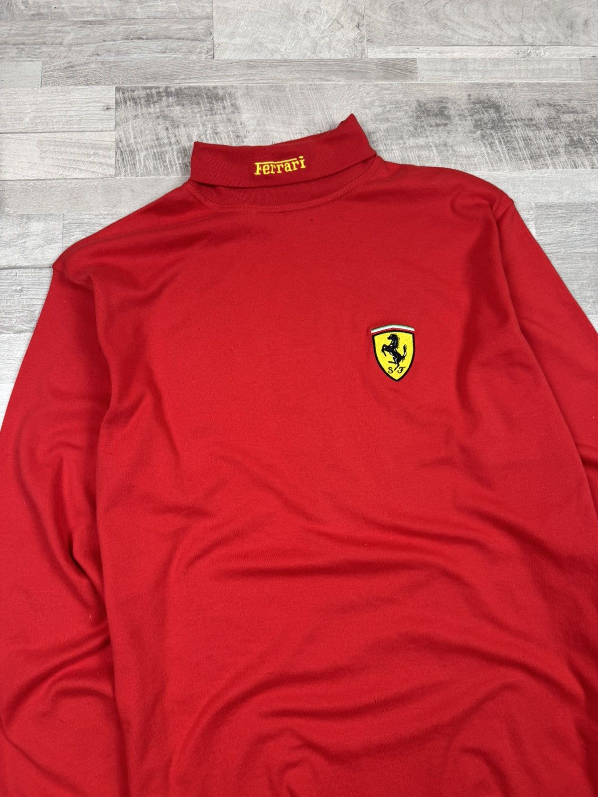 Ferrari Vintage 1996 Ferrari Red Long Sleeve XXL Size Size US XXL / EU 58 / 5 - 3 Thumbnail