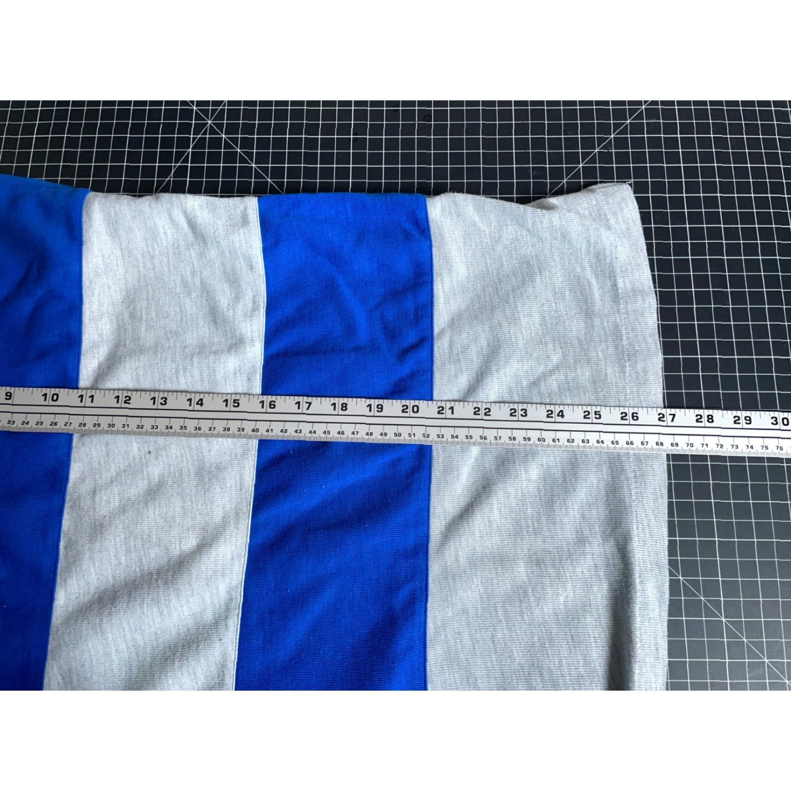 Vintage VINTAGE 90s 80s Steeplechase Long Sleeve Polo Shirt Men's L Gray Blue Stripe Casual Polo Shirt Mens Large Striped Rugby Shirt Size US L / EU 52-54 / 3 - 6 Thumbnail