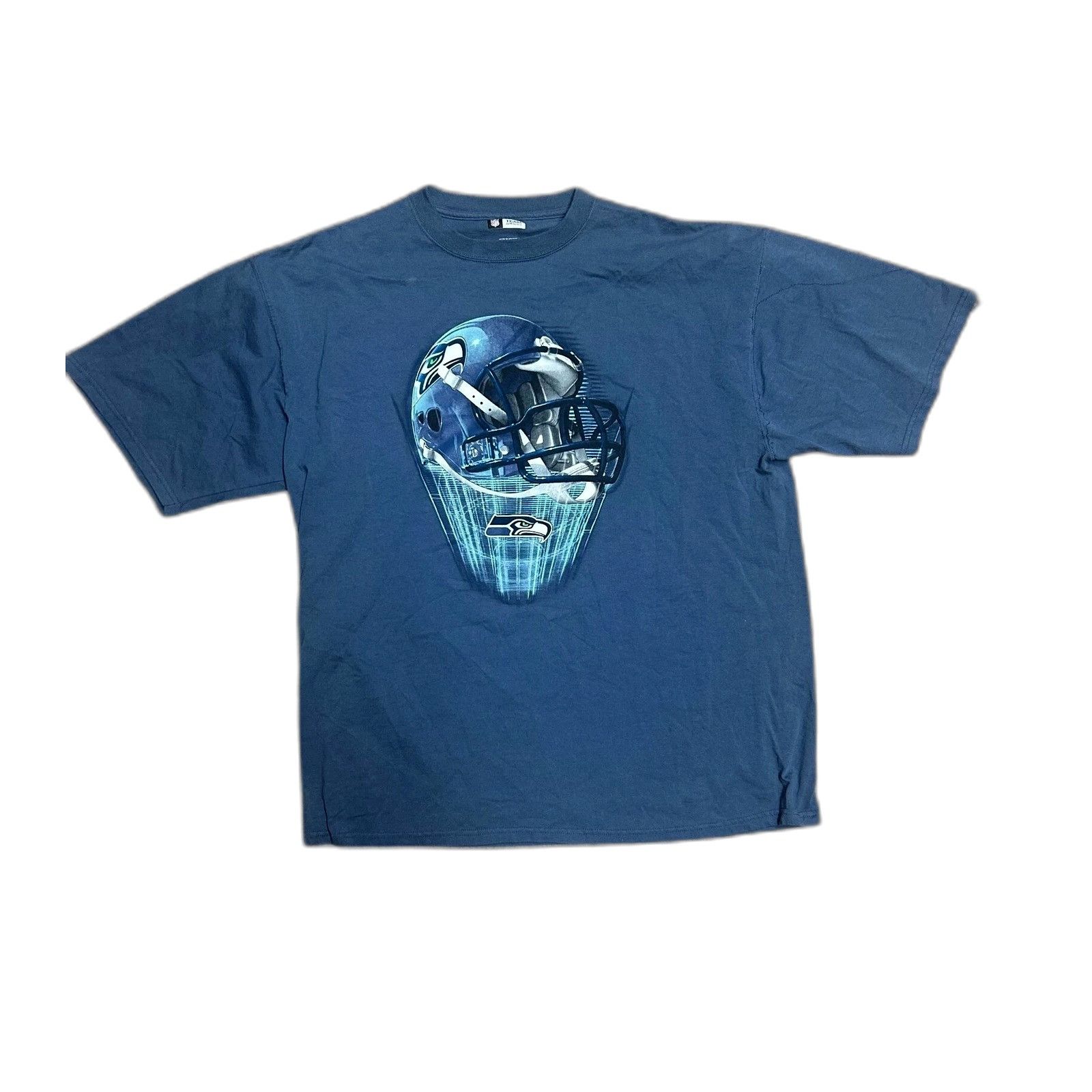 Vintage NFL Seattle Seahawks Vintage T-shirt Size XL Navy Blue Helme Size US XL / EU 56 / 4 - 1 Thumbnail