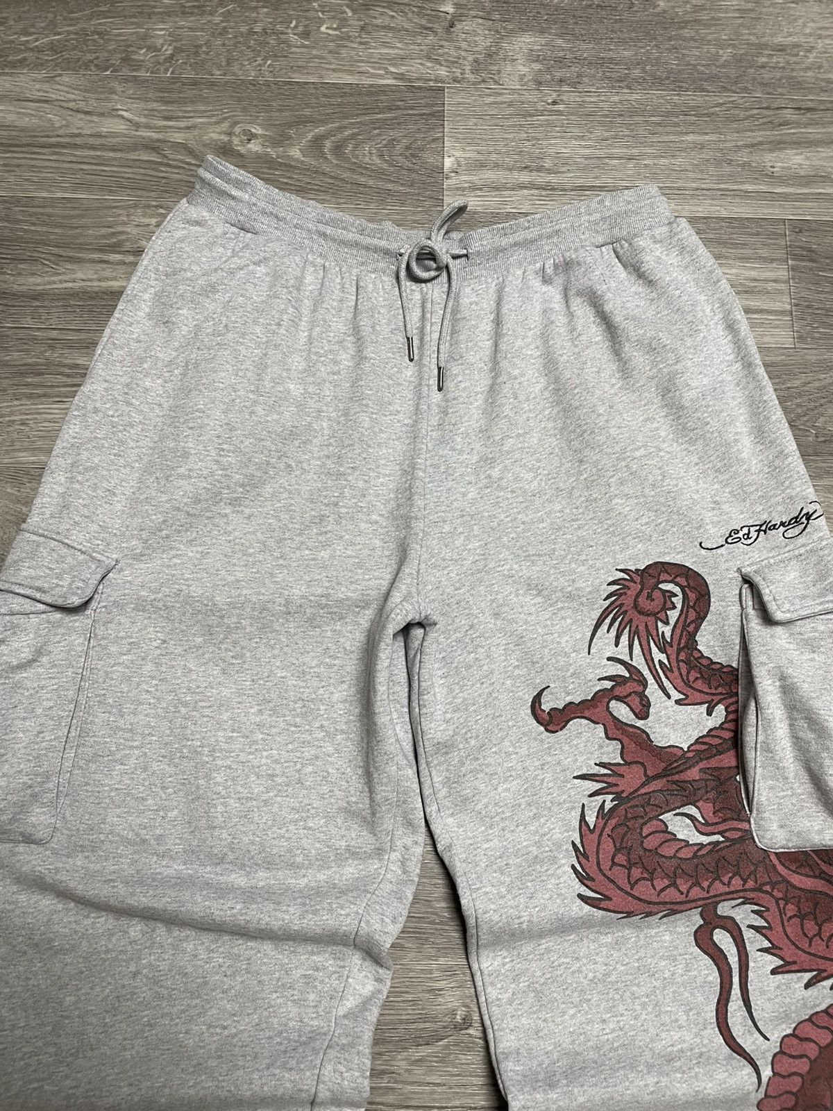 Ed Hardy Ed Hardy x Urban Outfitters Dragon Print Cargo Sweatpants Size US 36 / EU 52 - 6 Thumbnail