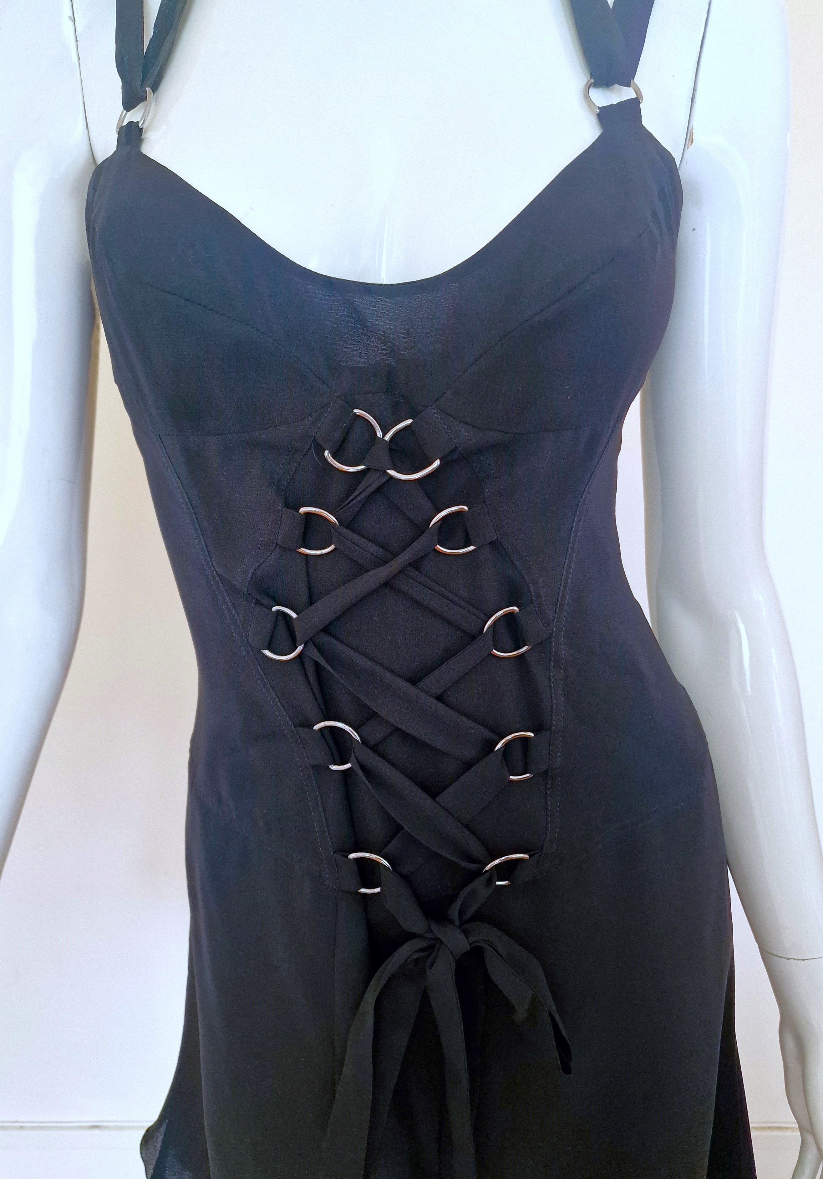 Versace Versace Bondage Bustier Corset Lace Up S&M Dress Size M / US 6-8 / IT 42-44 - 4 Thumbnail