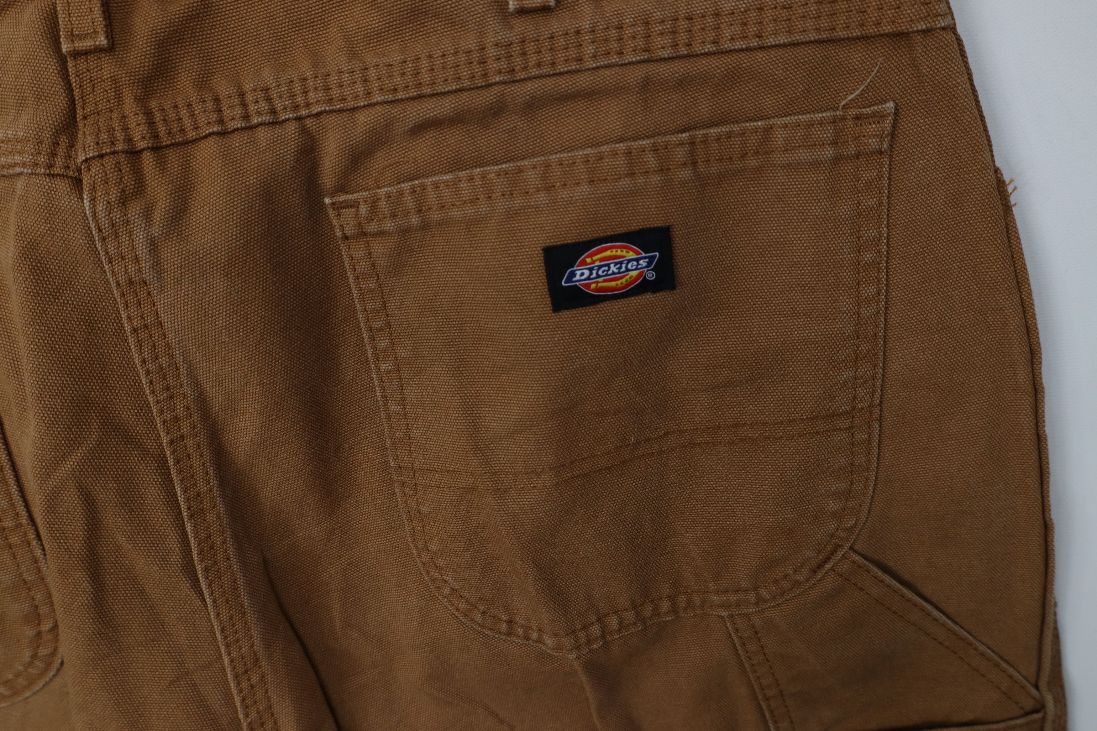 Dickies Vintage Y2K Dickies Wide Leg Canvas Dungaree Pants Brown Size US 38 / EU 54 - 12 Thumbnail