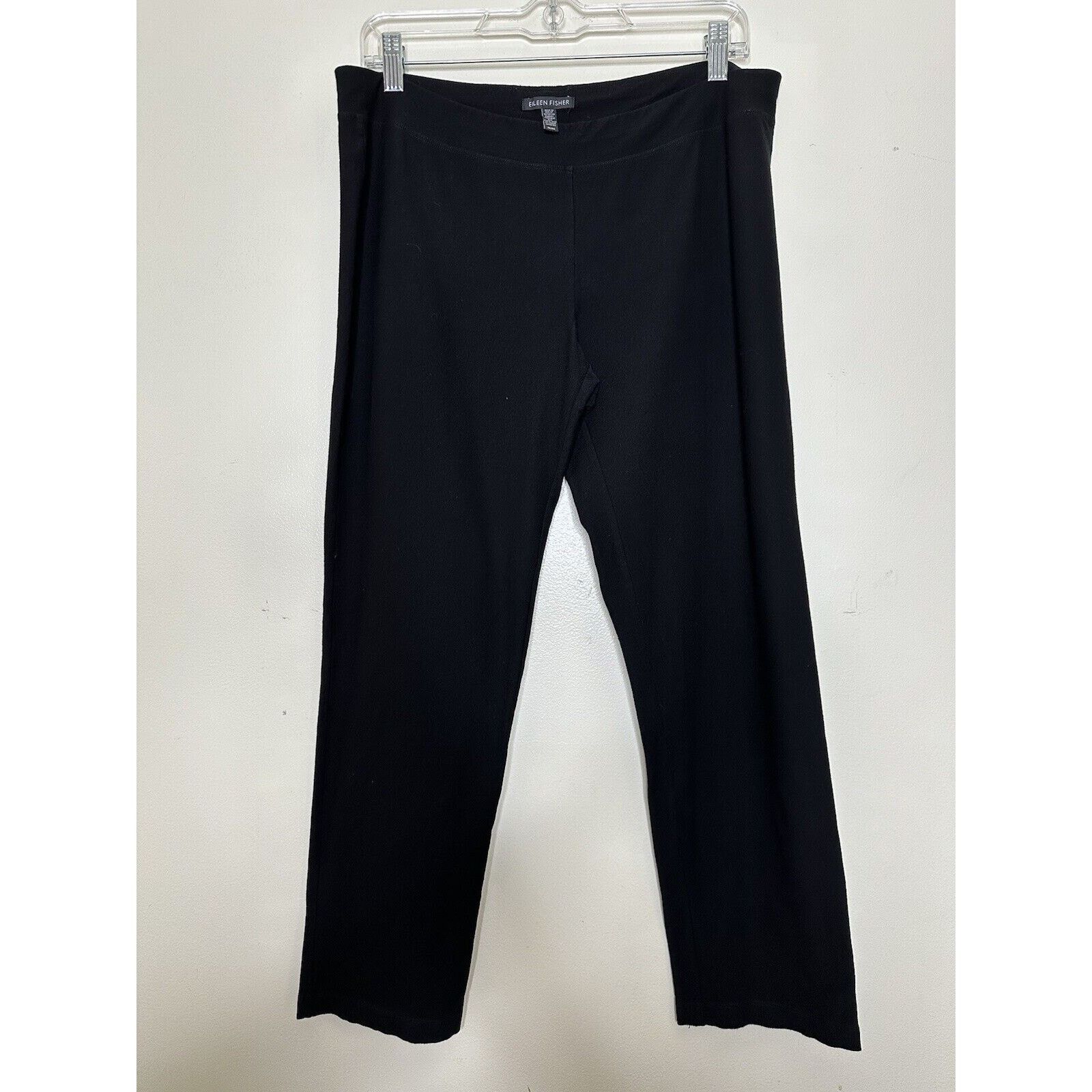 Eileen Fisher Eileen Fisher Pull On Pants Sz Medium Knit Viscose Mid Rise Size 33" - 1 Thumbnail