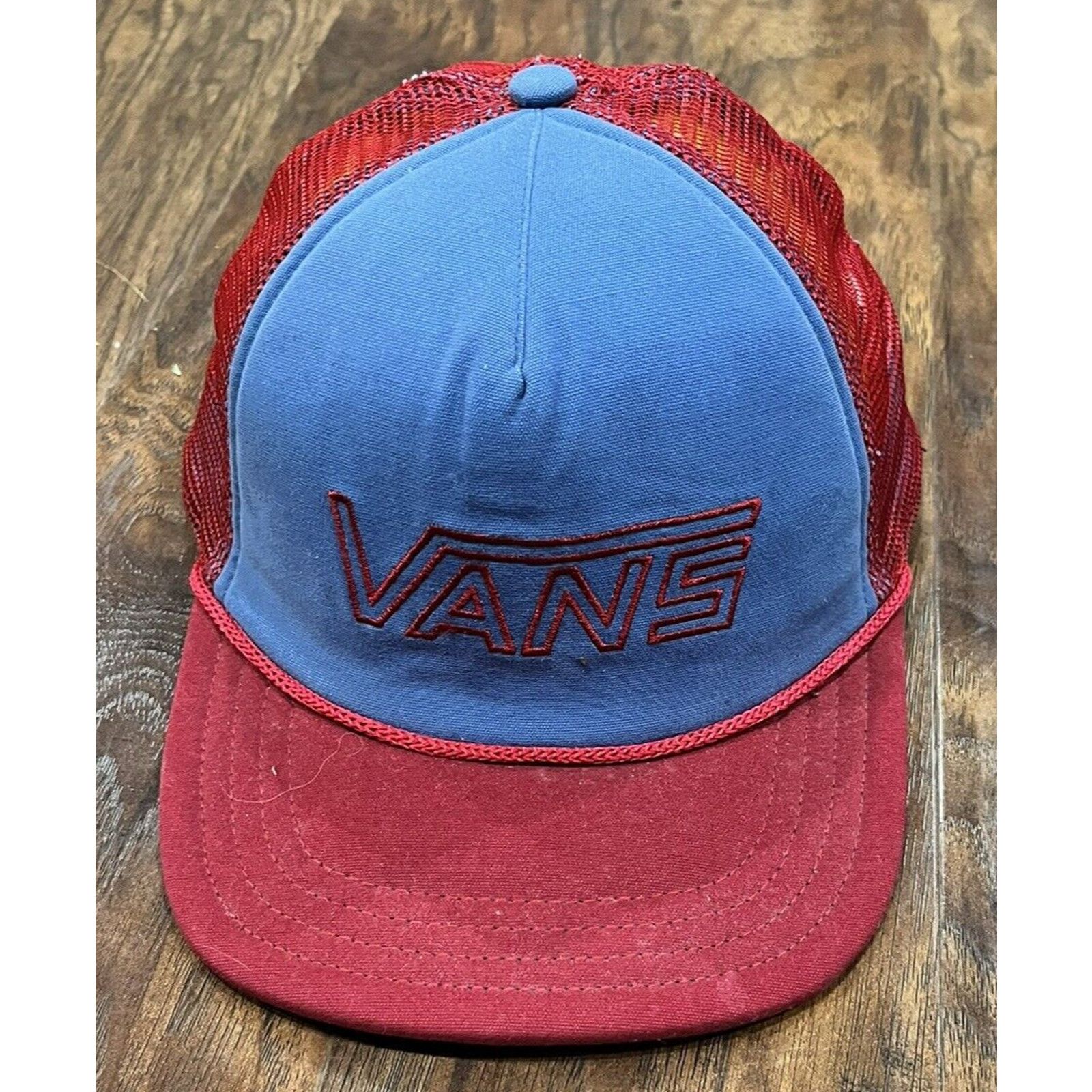 Vans Vans Trucker Hat Snapback Cap Red/White/Blue One Size Skater Size ONE SIZE - 1 Thumbnail