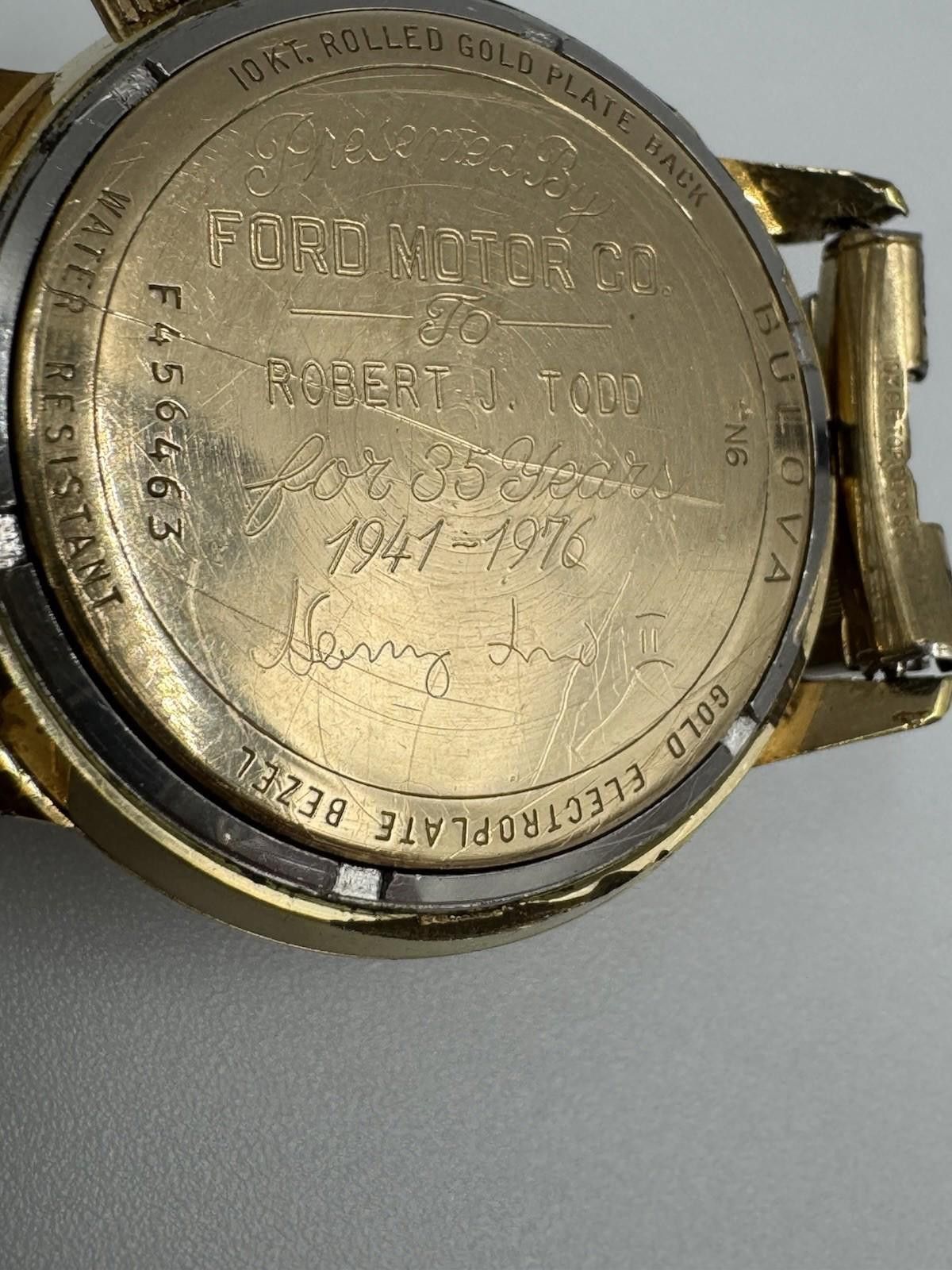 Bulova 1976 Bulova Accutron Watch Henry Ford II 10kt Gold Bulova Size ONE SIZE - 5 Thumbnail