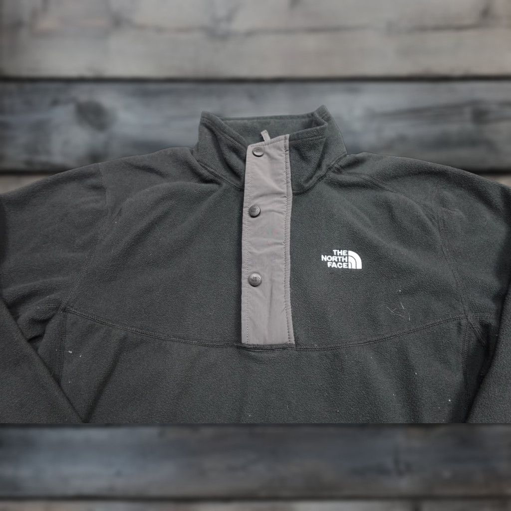 The North Face The North Face Fleece Mens Large Black Pullover Sweater T Zip Pullover Size US L / EU 52-54 / 3 - 1 Thumbnail