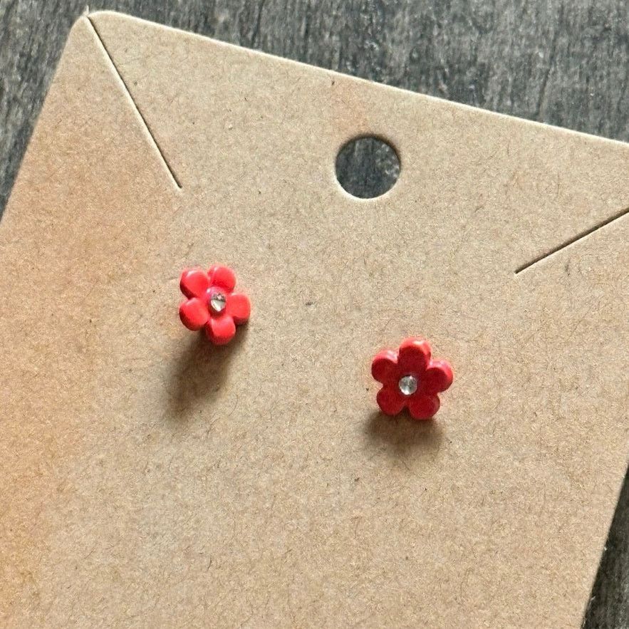 Other pink flower stud earrings Size ONE SIZE - 2 Thumbnail