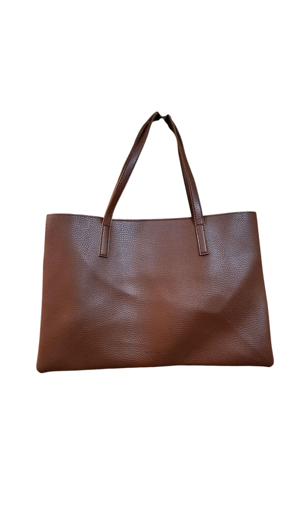 Vince Camuto Vince Camuto Luck Tote in brown and black pebbled vegan leat Size ONE SIZE - 7 Thumbnail
