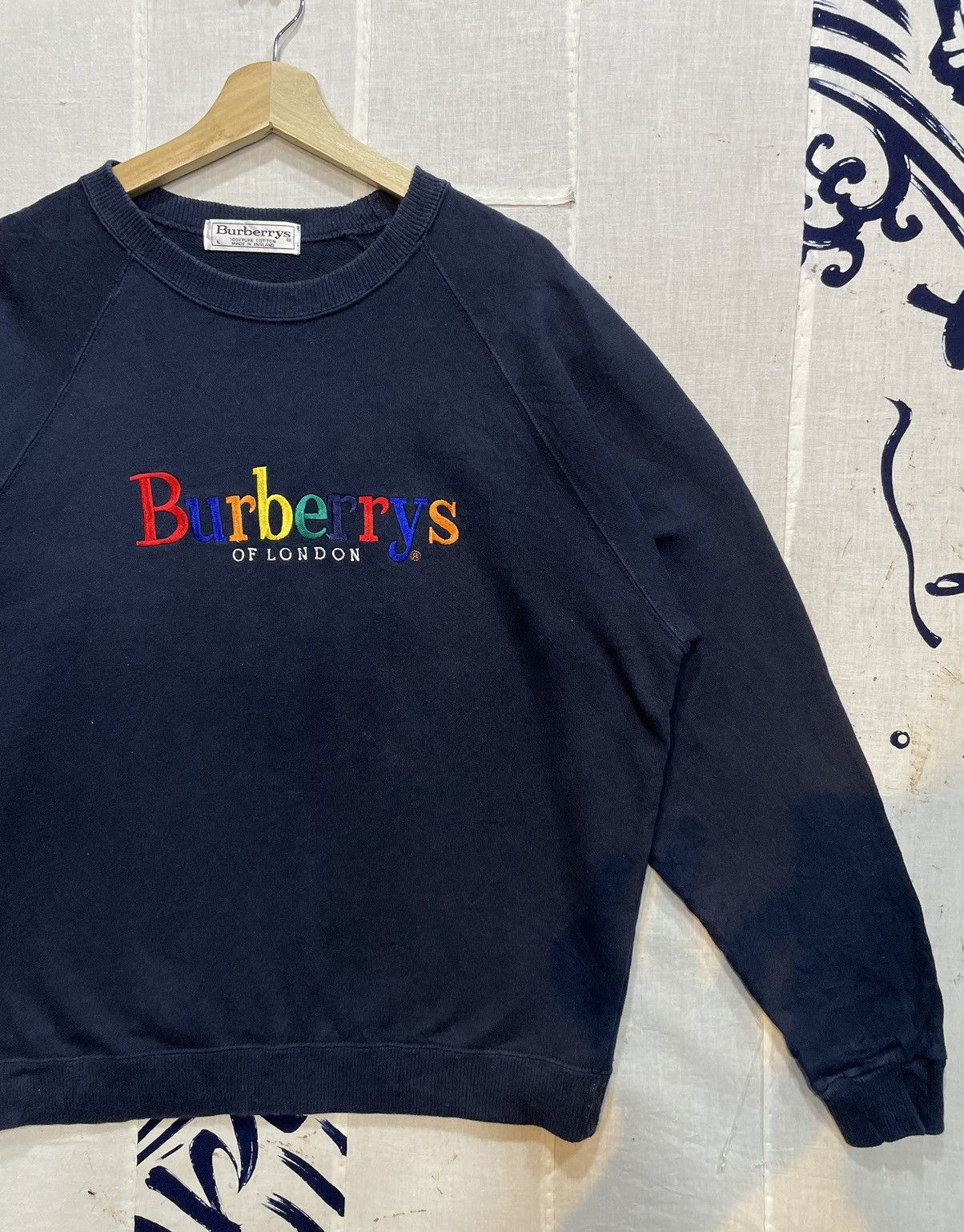 Burberry Vintage Vintage Burberry Rainbow Multicolor Spellout Big Logo Grailed