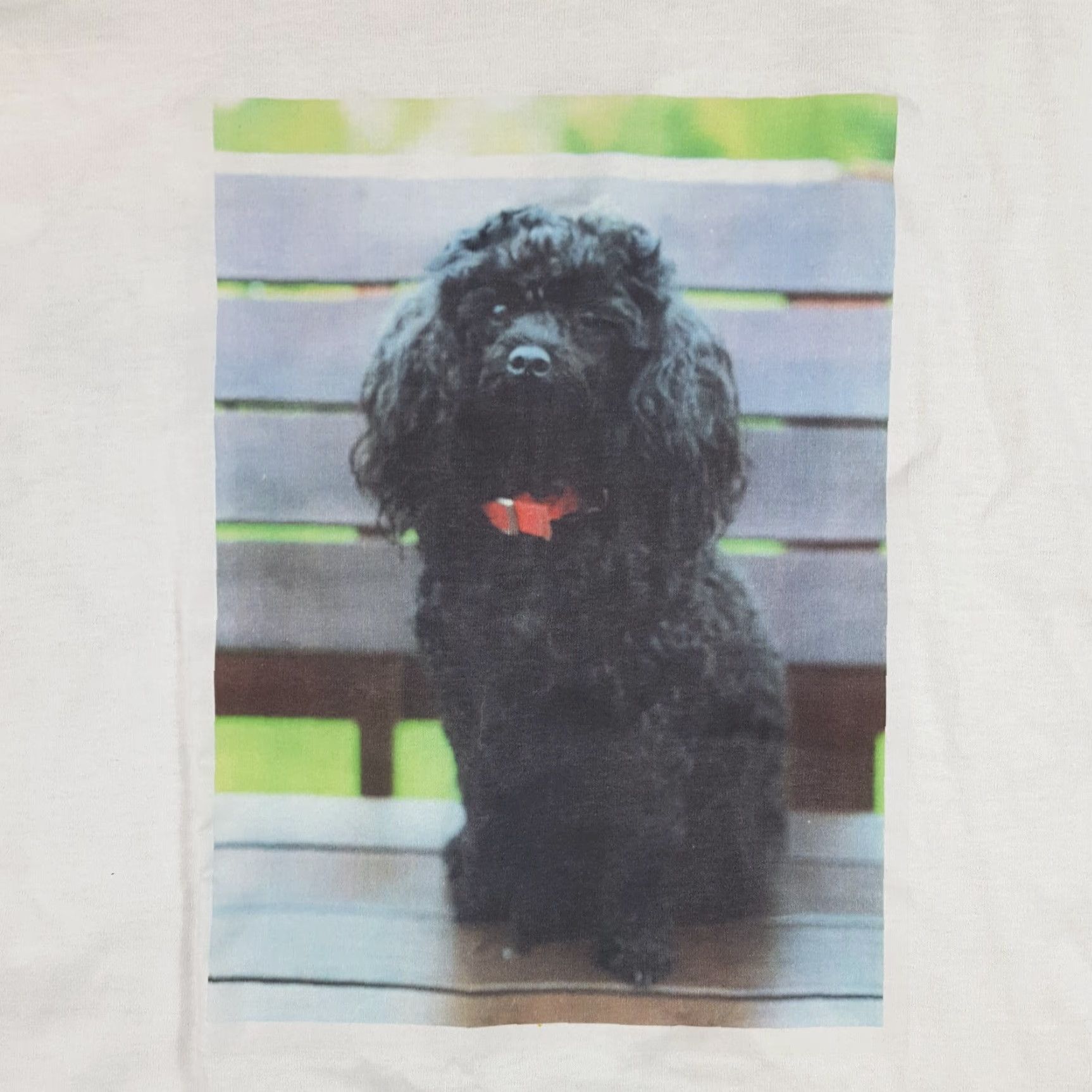 Fruit Of The Loom VINTAGE Fruit of the Loom T-Shirt Men 2XL White Dog Print Poodle Labradoodle Cute 90s Retro Size US XXL / EU 58 / 5 - 3 Thumbnail