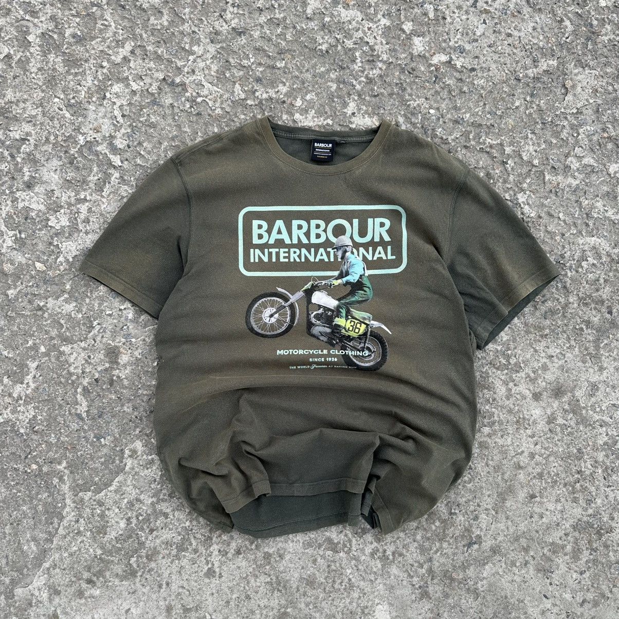 Number (N)ine Vintage Japanese Style Barbour International Moto T-shirts Size US XXL / EU 58 / 5 - 1 Thumbnail