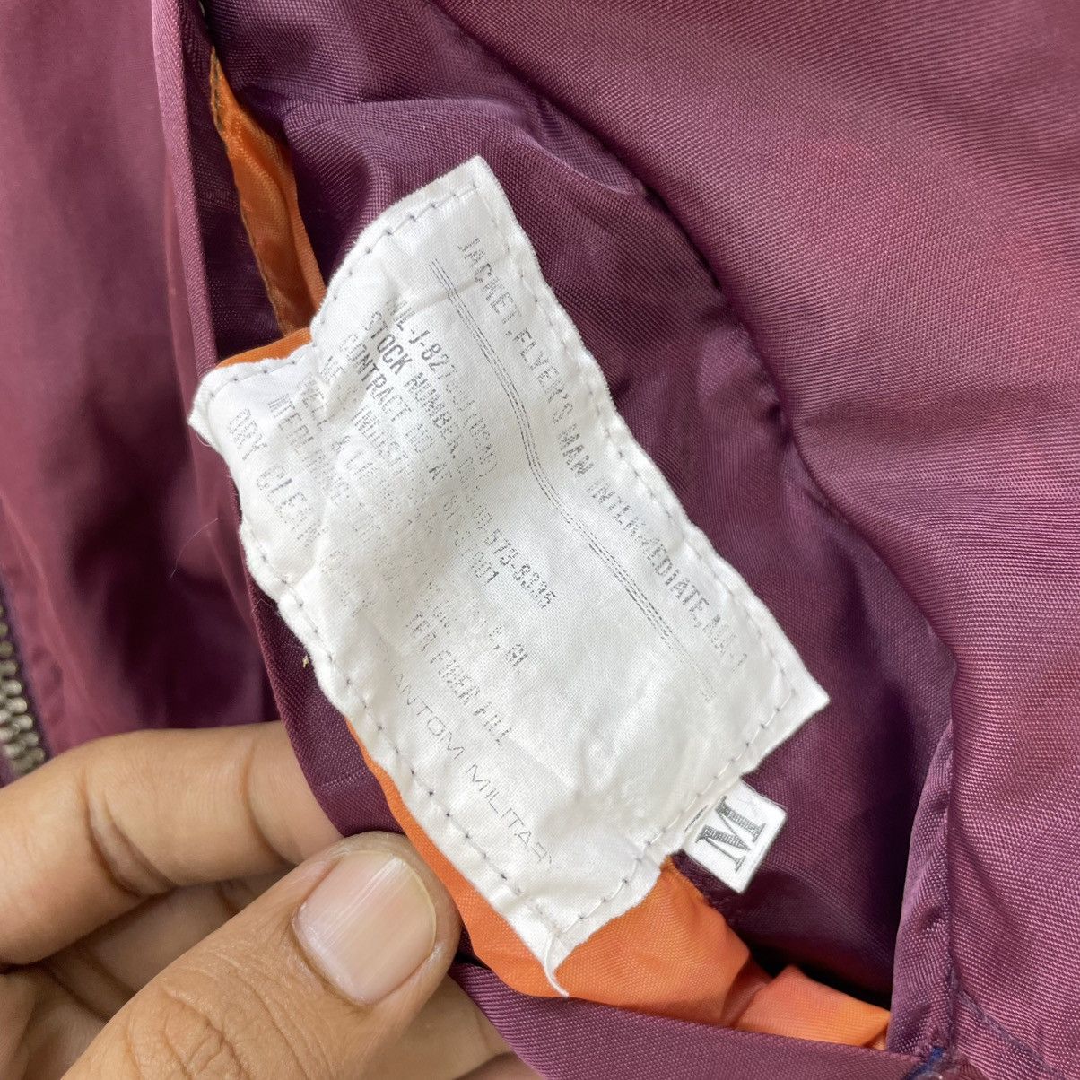 Alpha Industries 🗣️Vintage Bomber Maroon Ma 1 Jacket Size US M / EU 48-50 / 2 - 8 Thumbnail