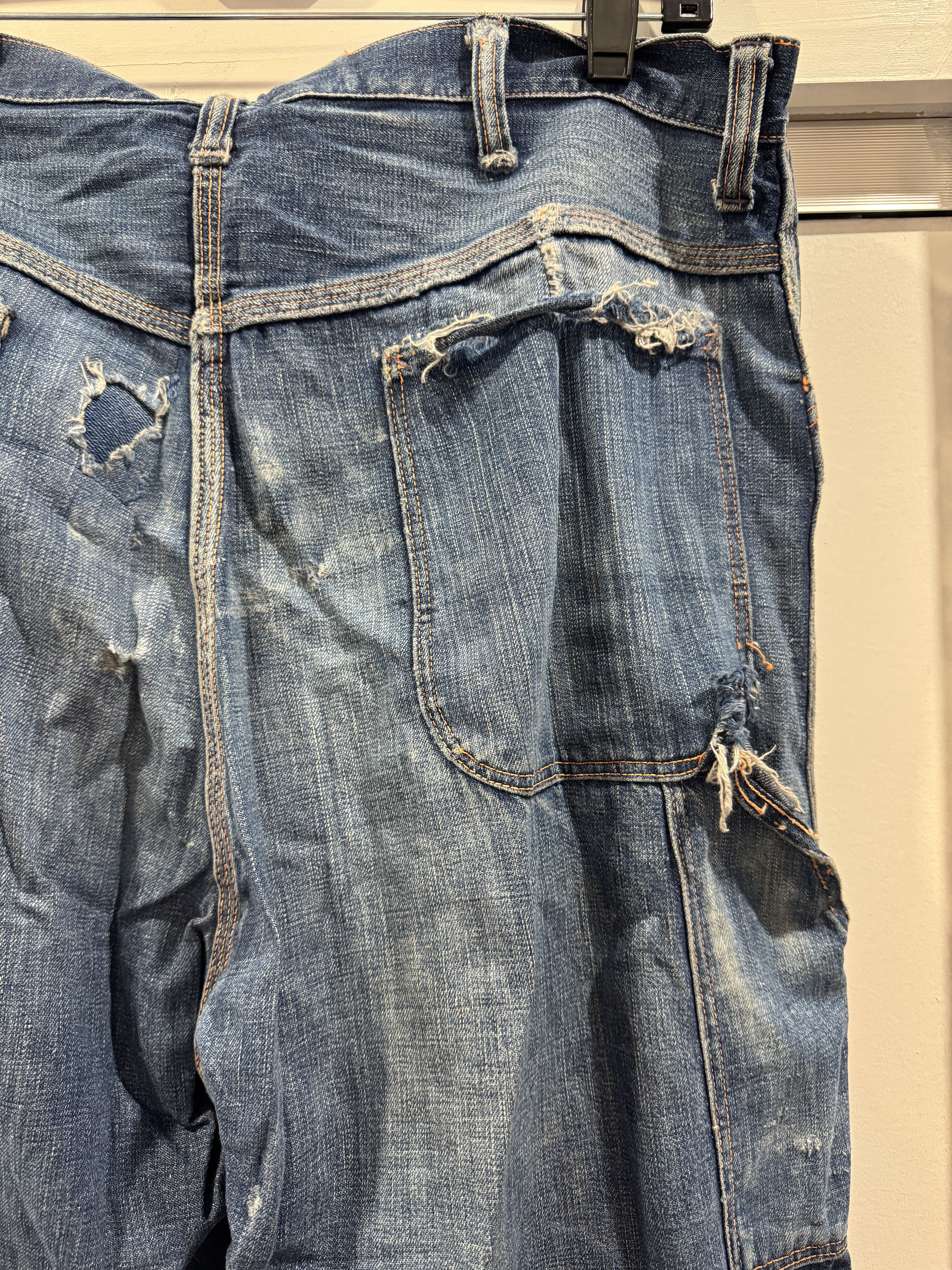 Vintage 60's Big Mac Carpenter Distressed Jeans Size US 34 / EU 50 - 7 Thumbnail