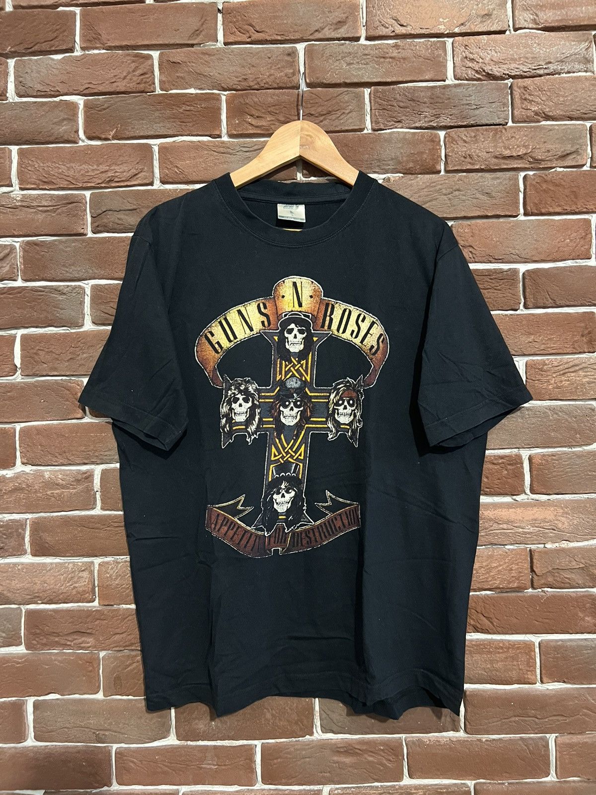 Rare Vintage 90s Guns N Roses Rock Band Tshirt Axl Rose Hype