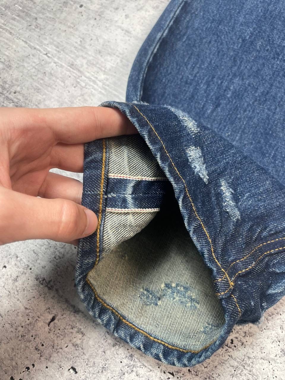 Japanese Brand Fleurs De Bagne Engineered Vibe Selvedge Denim Jeans Y2K Size US 28 / EU 44 - 3 Thumbnail