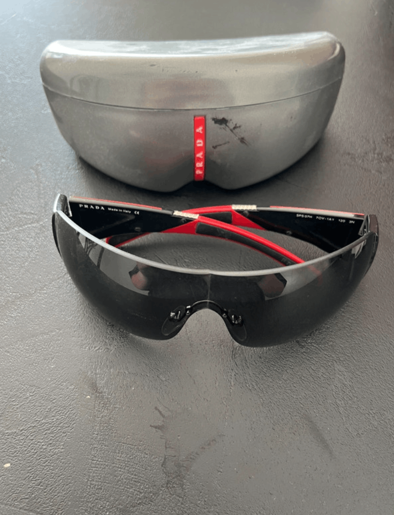 Prada × Vintage PRADA Sunglasses Star Mask Flame Sport Metal RI837 Size ONE SIZE - 3 Thumbnail