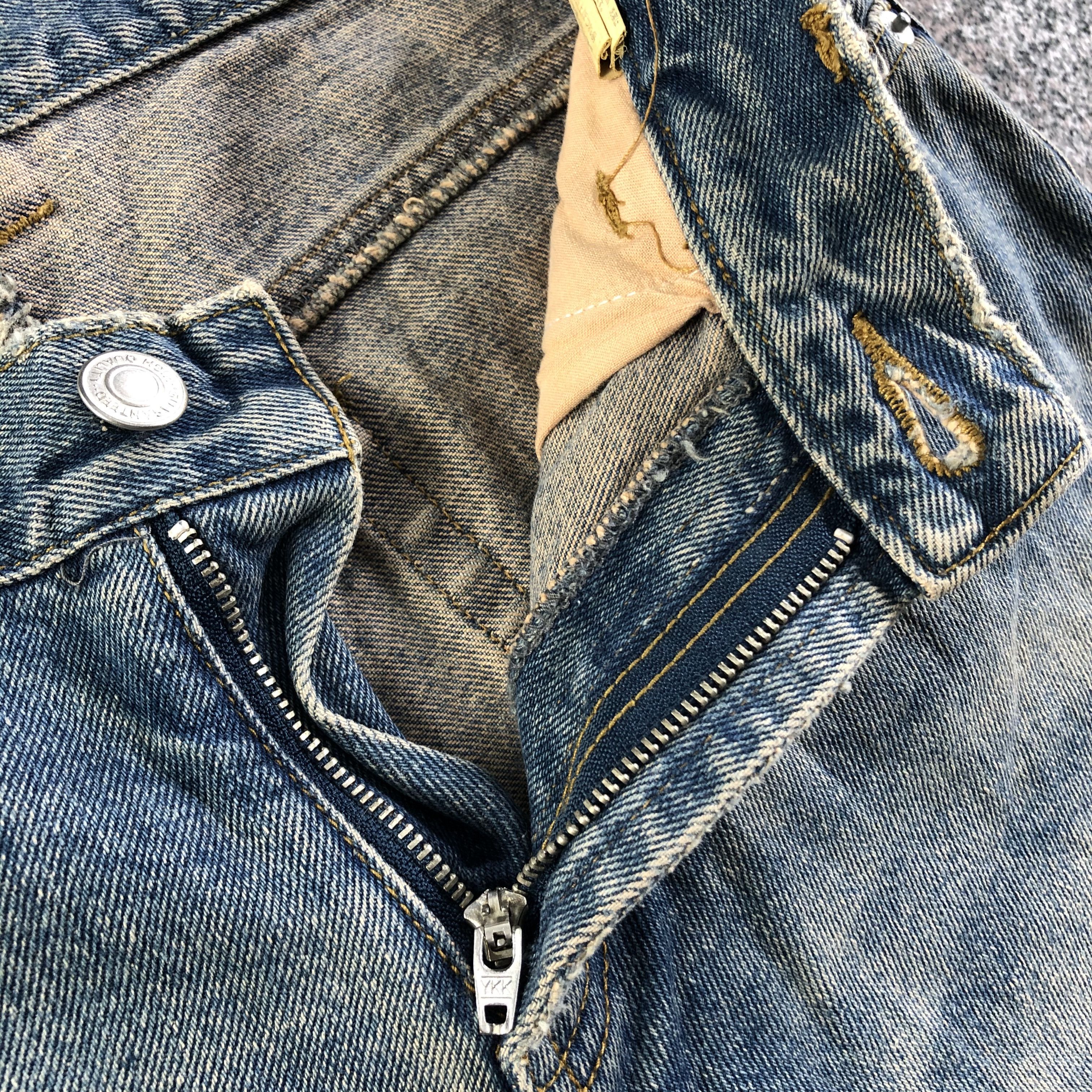 Japanese Brand Vintage Japanese Brand Flared Jeans Ripped Denim Size US 30 / EU 46 - 7 Thumbnail