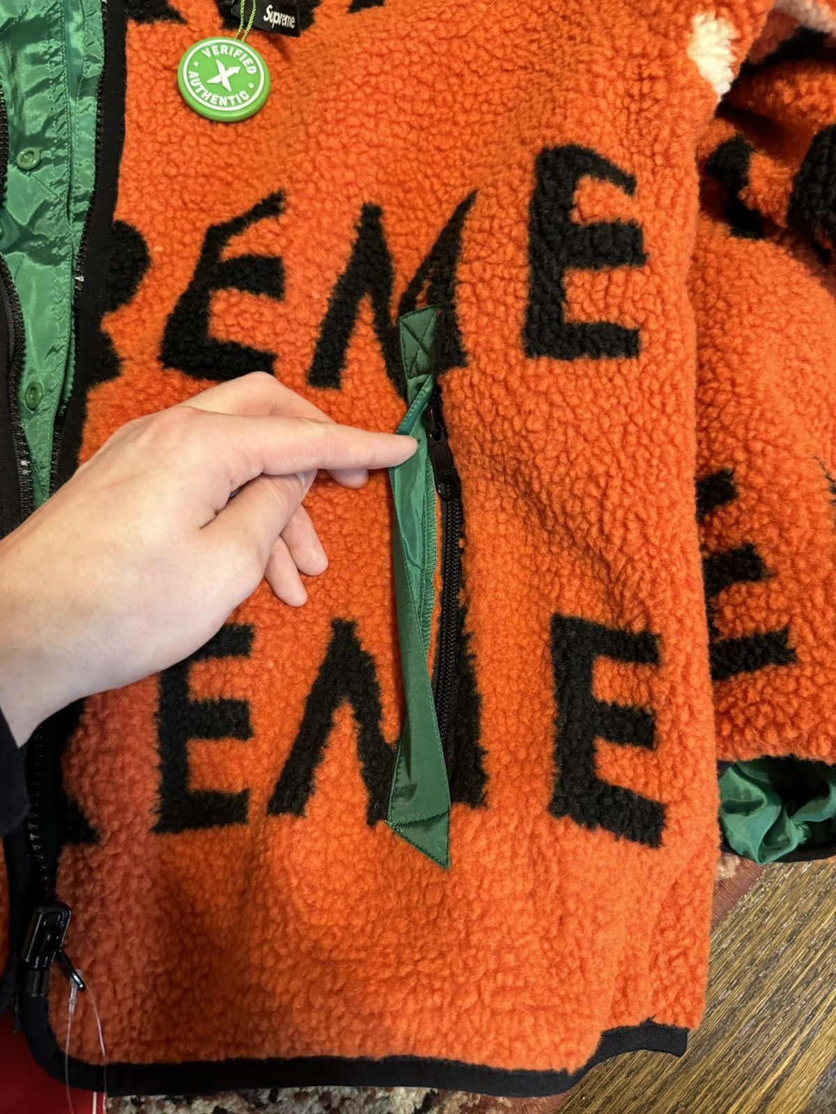 Supreme Supreme Reversible Logo Fleece Jacket Orange Size US M / EU 48-50 / 2 - 6 Thumbnail