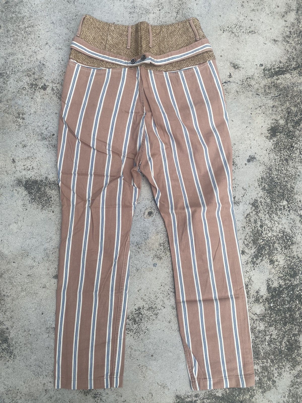 Japanese Brand × Kapital × Kapital Kountry Kapital Kounty Japan Stripes Casual Slim Fit Pants High Rise Size US 28 / EU 44 - 13 Thumbnail