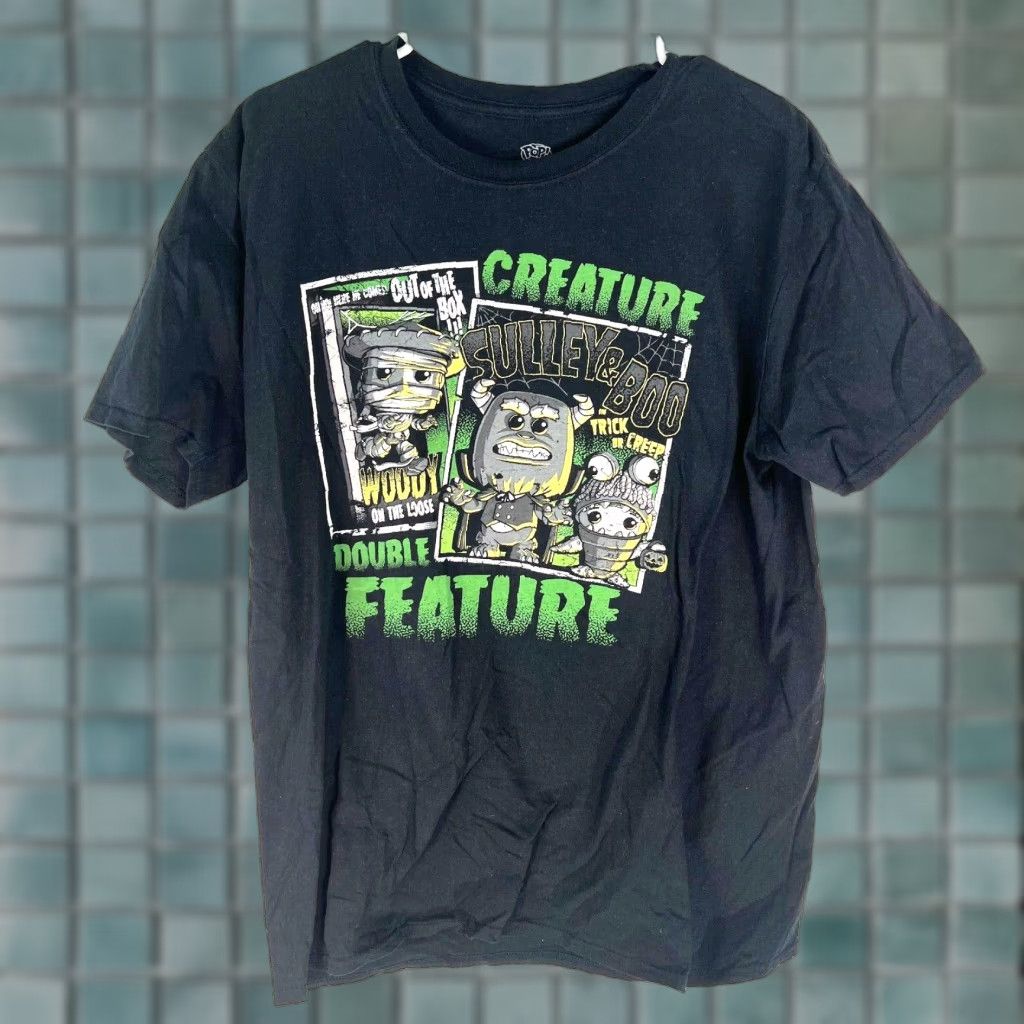 Disney Disney Pixar T-Shirt Classic Boo & Sulley - Men’s L Black Graphic 40" Chest Adult Large Short Sleeve Crewneck US ASELLER Size US L / EU 52-54 / 3 - 1 Thumbnail