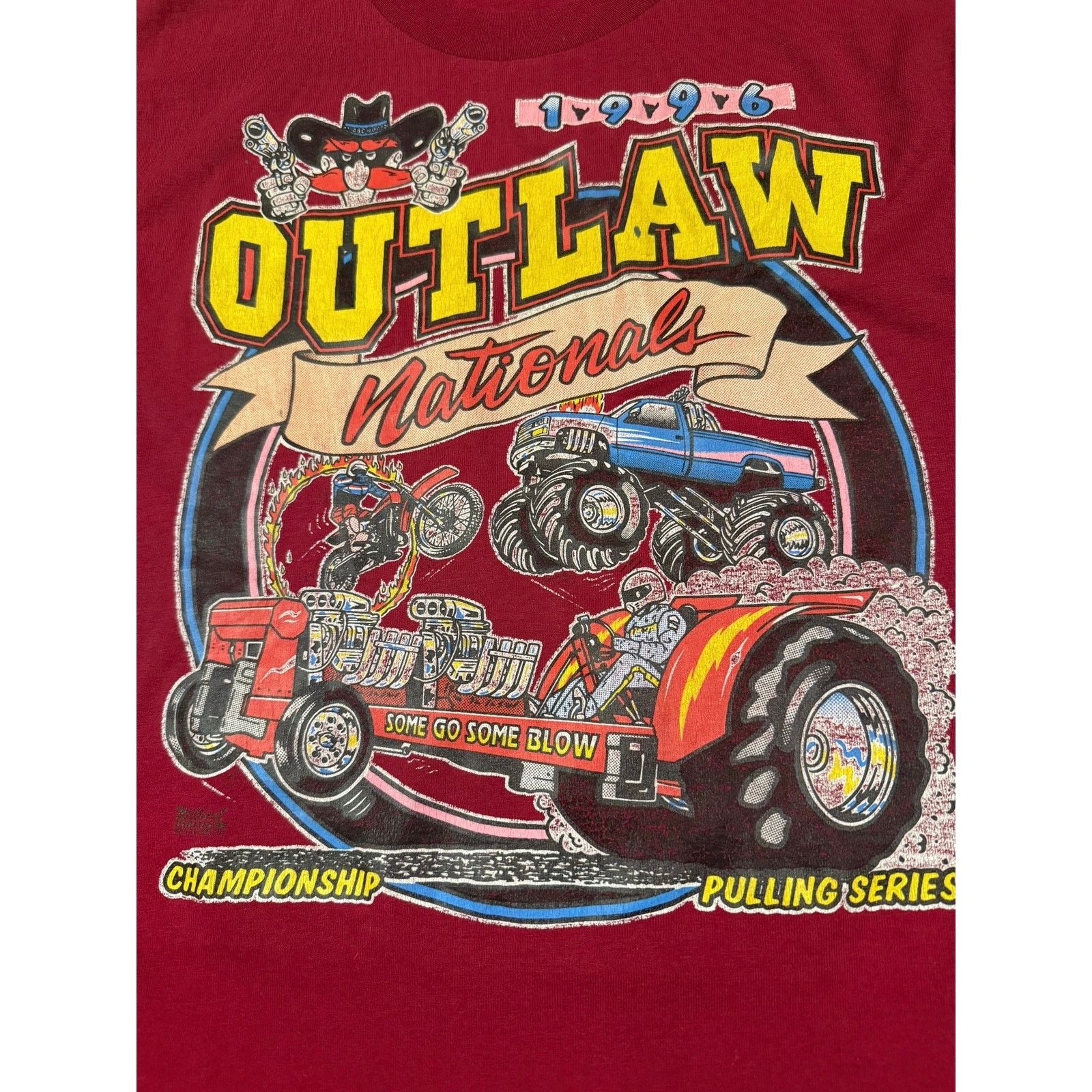 Fruit Of The Loom 1996 Outlaw National Motorsports Size US M / EU 48-50 / 2 - 2 Thumbnail
