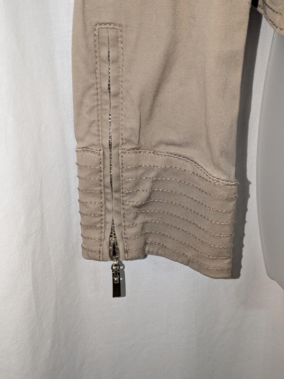 Designer White House Black Market Zip-up Motorcycle Biker Jacket Sz10 Size L / US 10 / IT 46 - 3 Thumbnail