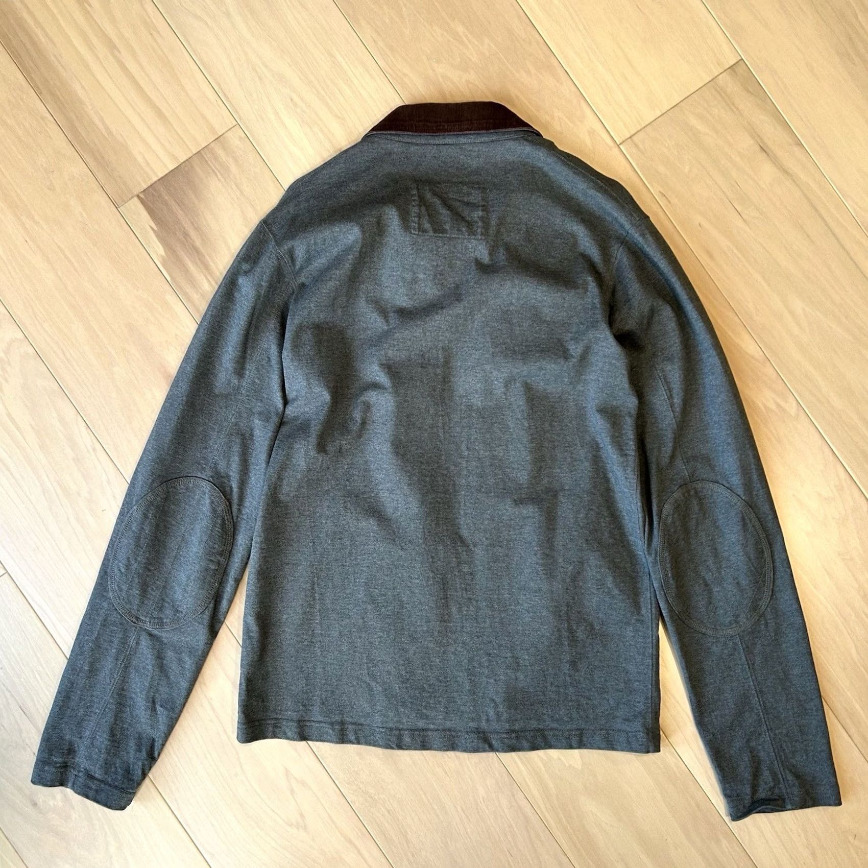 Vintage Earnest Sewn Jacket Mens M Gray Cotton Blend Full Zip Corduroy Collar Pockets Lightweight Casual Workwear Travel Knit Size US M / EU 48-50 / 2 - 2 Thumbnail