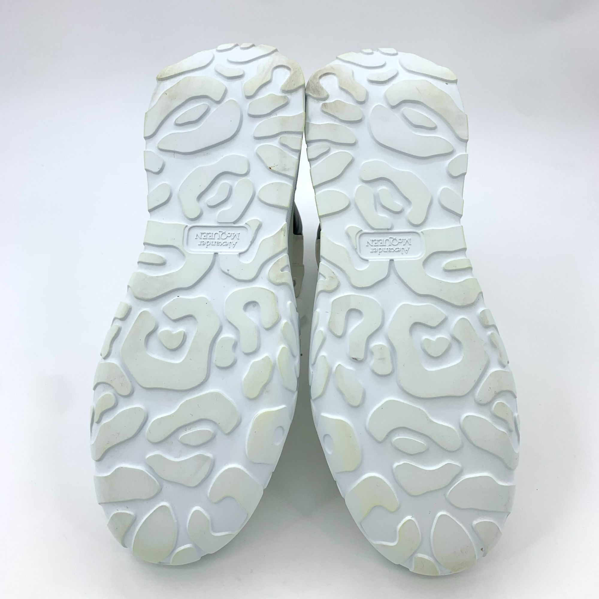 Alexander McQueen Alexander McQueen White Lace-Up Platform High-Top Sneakers ( Size US 11 / EU 44 - 6 Thumbnail