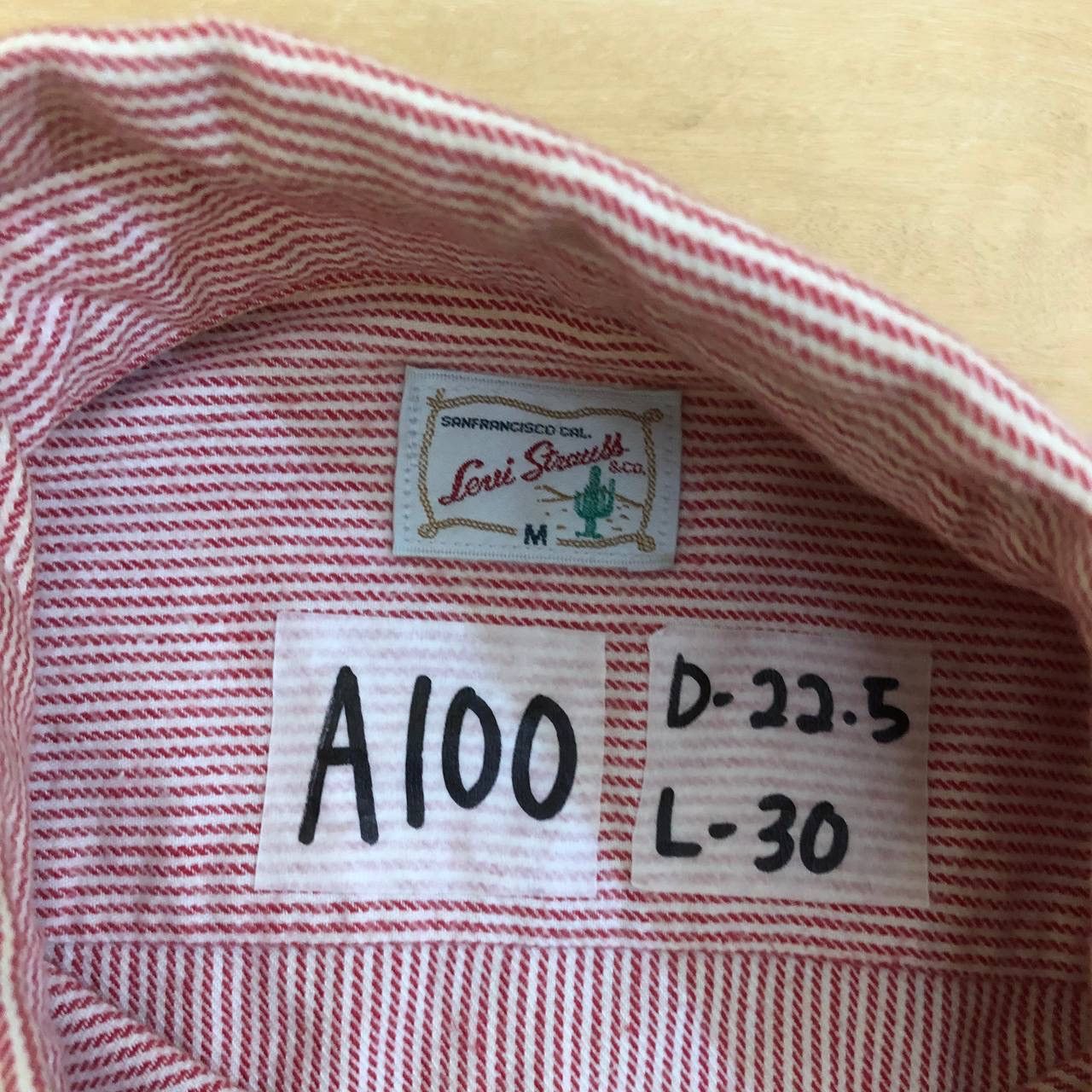 Levi's Vintage Clothing × Vintage A100 LEVIS HICKORY STRIPE SHIRTS Size US M / EU 48-50 / 2 - 4 Thumbnail
