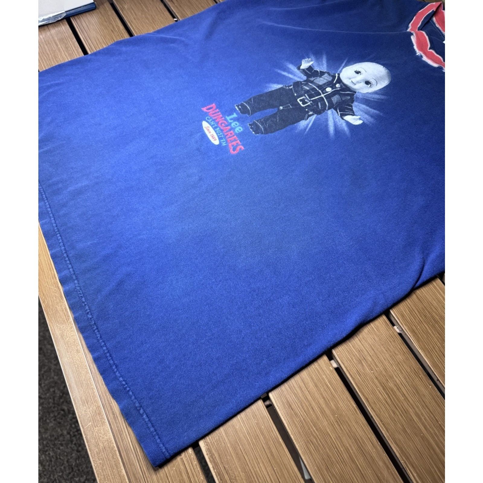 Lee Vintage 90s Lee Dungarees Shirt Men XL Lee Doll Blue Jeans Size US XL / EU 56 / 4 - 6 Thumbnail