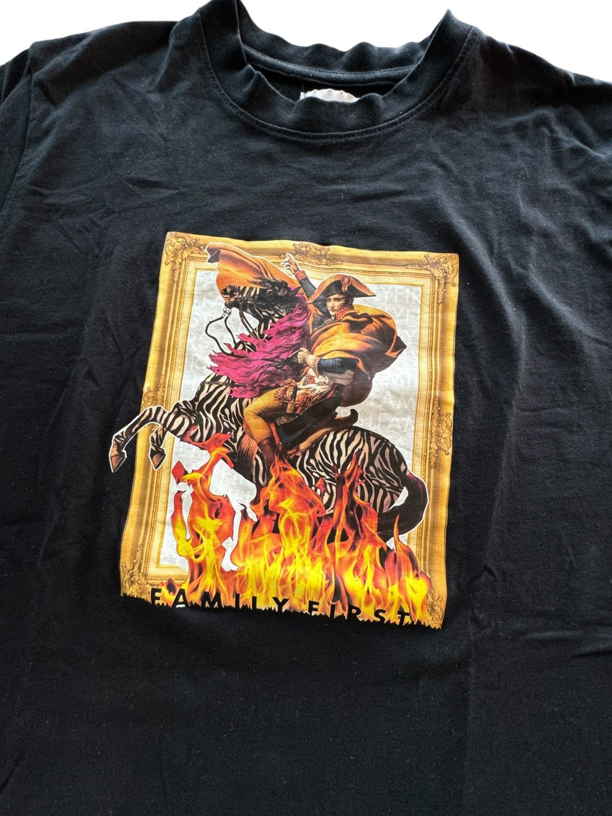 Other Family First Milano Napoleon Riding A Zebra Odd Graphic Tee Size US M / EU 48-50 / 2 - 2 Thumbnail