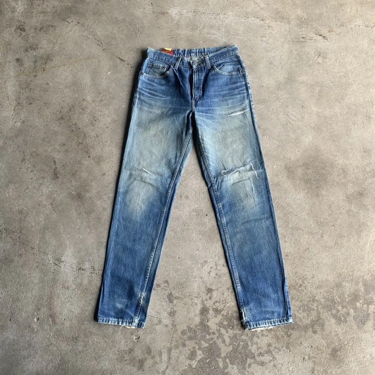 Edwin Vintage Edwin Distressed Jeans 30x31 BlueWash Ripped Denim Size US 30 / EU 46 - 1 Thumbnail