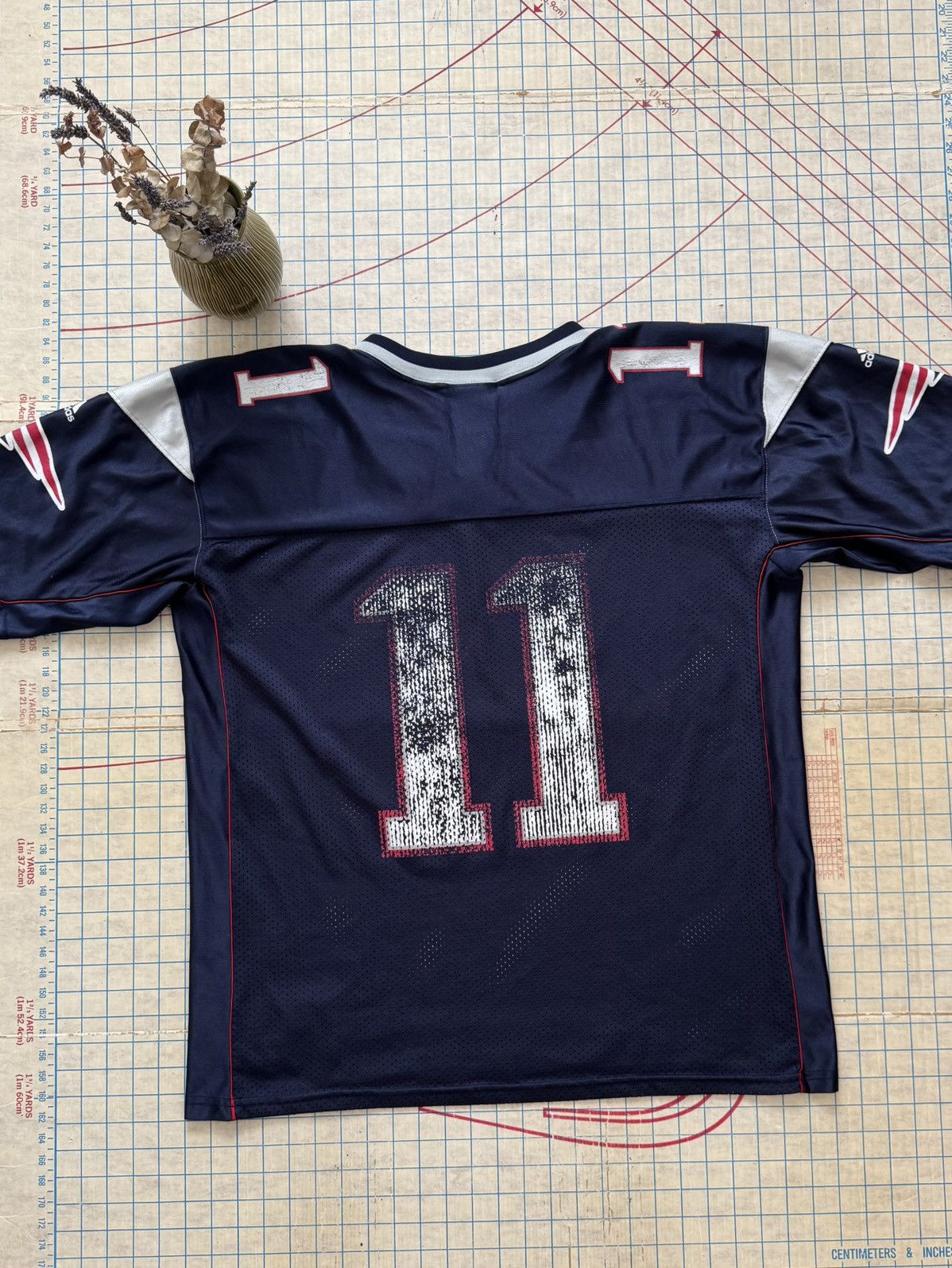 Adidas Vintage Adidas Team New England Patriots Drew Bledsoe Jersey Size US L / EU 52-54 / 3 - 11 Thumbnail