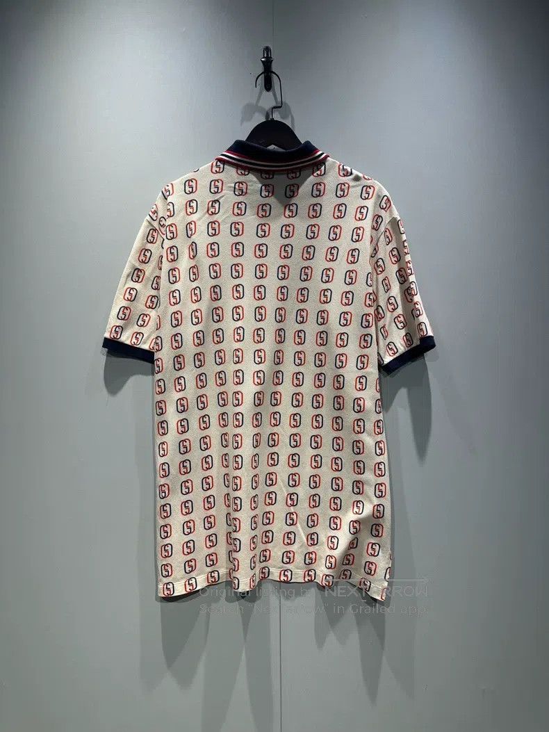 Gucci Gucci Pin full print logo short-sleeved polo shirt Size US M / EU 48-50 / 2 - 2 Thumbnail