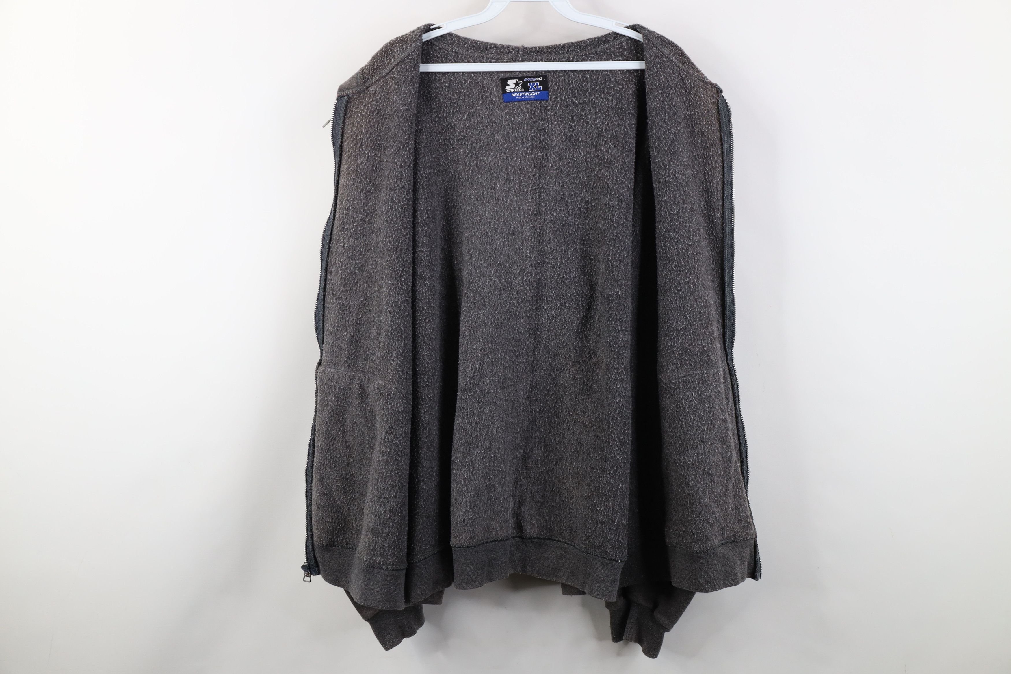 Starter Vintage 90s Starter Faded Heavyweight Full Zip Hoodie Gray Size US XL / EU 56 / 4 - 10 Thumbnail
