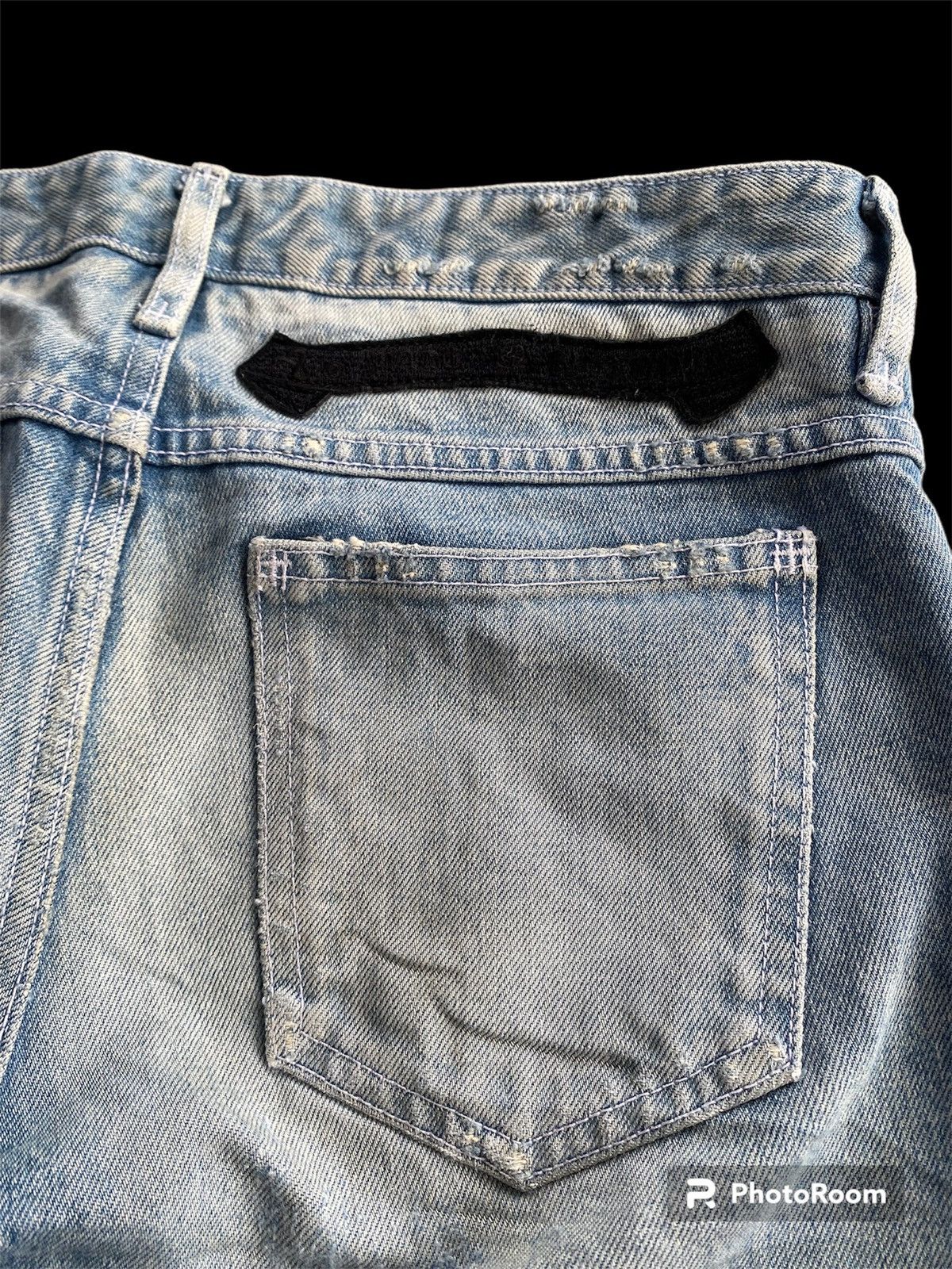 Hysteric Glamour × Japanese Brand × Tornado Mart Biker Jeans Japanese Eyefunny Distressed p174 Size US 31 - 7 Thumbnail