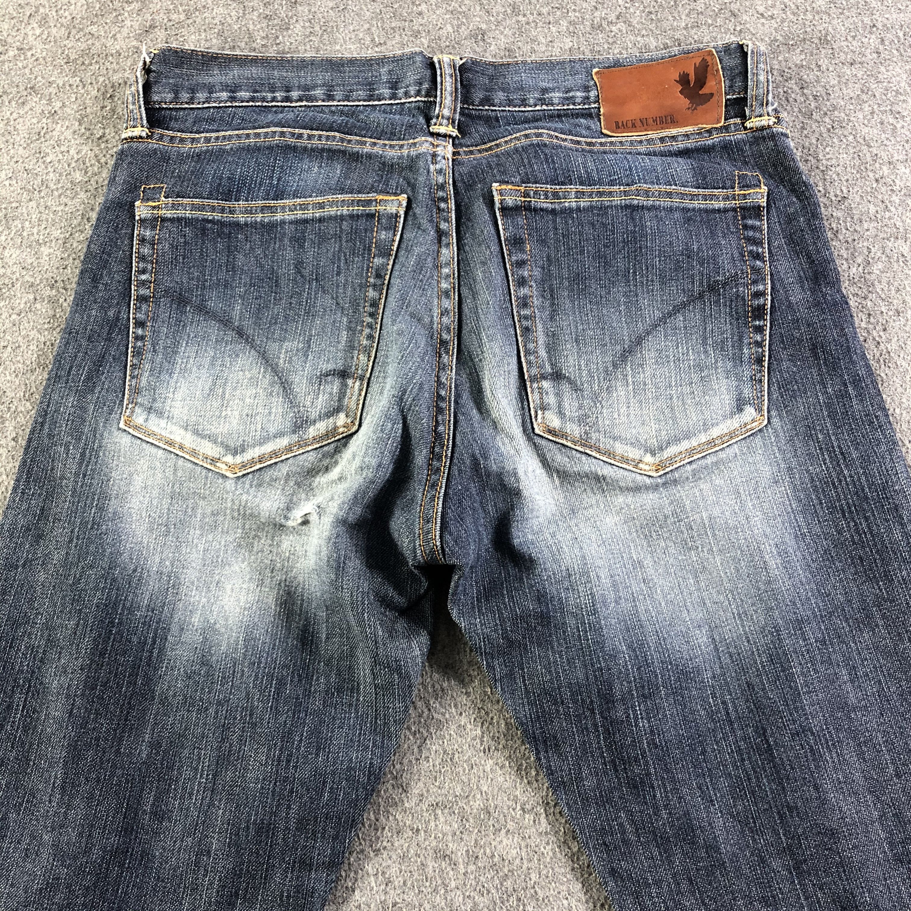 Vintage Vintage Blue Wash Back Number Selvedge Jeans-J2979 Size US 30 / EU 46 - 4 Thumbnail