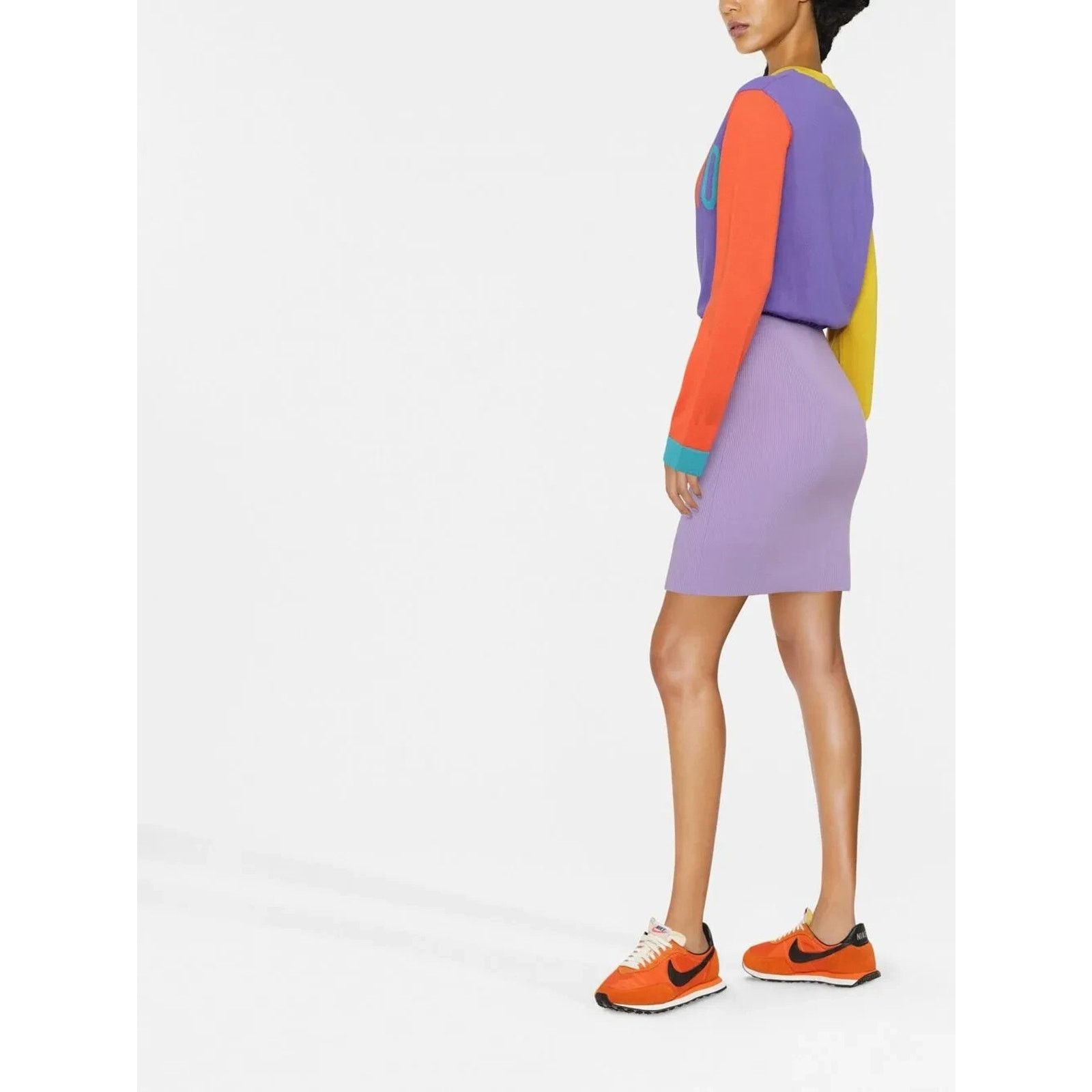Moschino AW22 MOSCHINO Couture Jeremy Scott Sleeve Purple Knit Dress Size M / US 6-8 / IT 42-44 - 4 Thumbnail