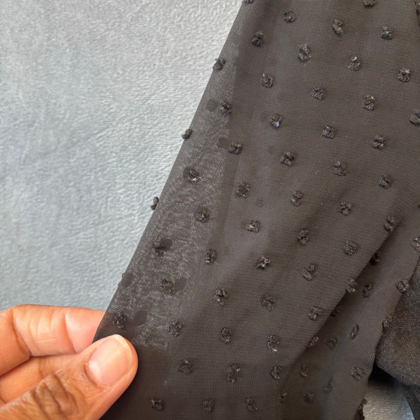 Shein Women's Lightweight Blazer Blouse Polka Dot Tulle Vixen Size XS / US 0-2 / IT 36-38 - 4 Thumbnail