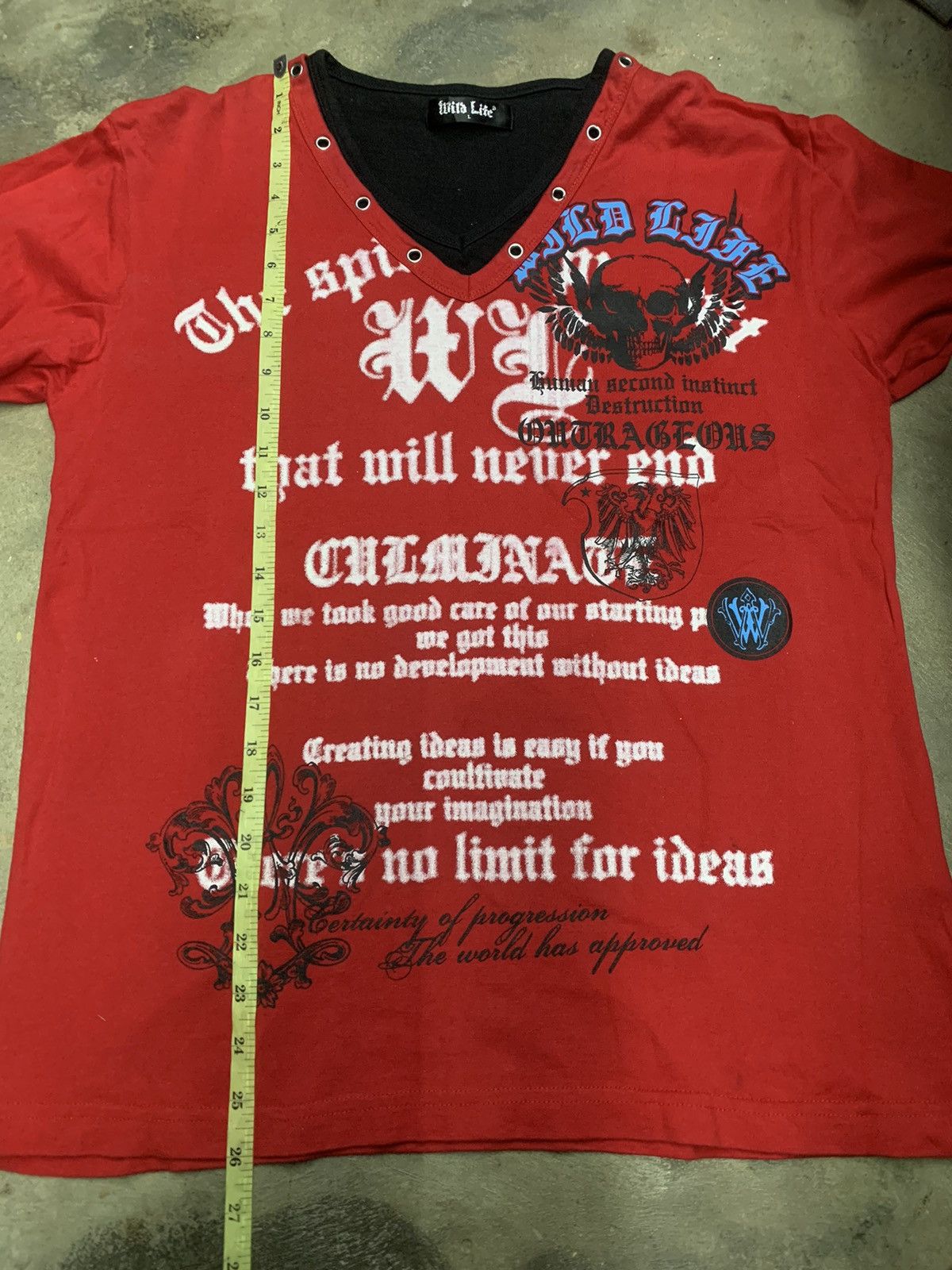Hysteric Glamour × If Six Was Nine × Japanese Brand WILD life skull punk double layers Size US L / EU 52-54 / 3 - 7 Thumbnail