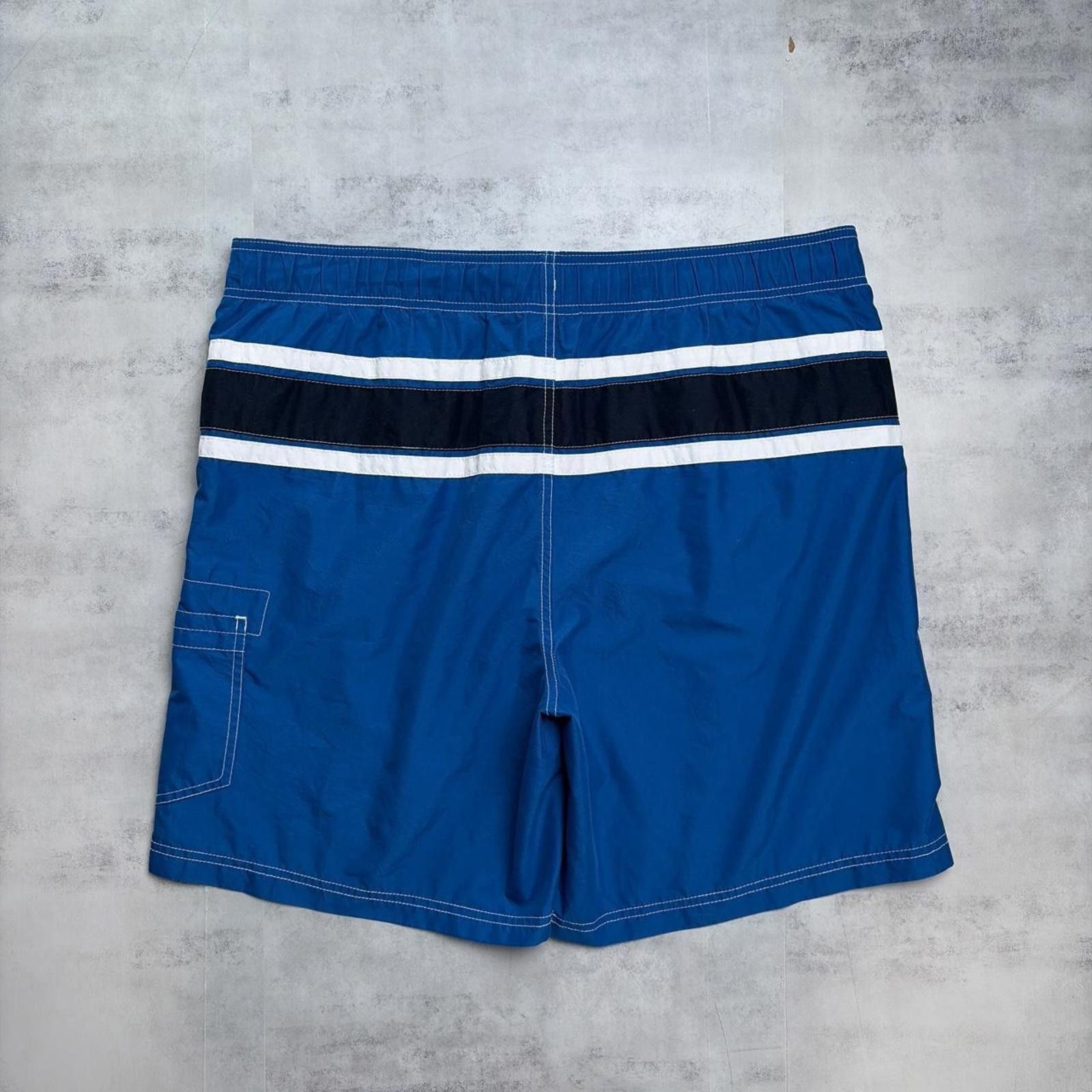 Ocean Pacific Y2K Navy Ocean Pacific Surf Baggy Striped Board Shorts Size US 32 / EU 48 - 4 Thumbnail