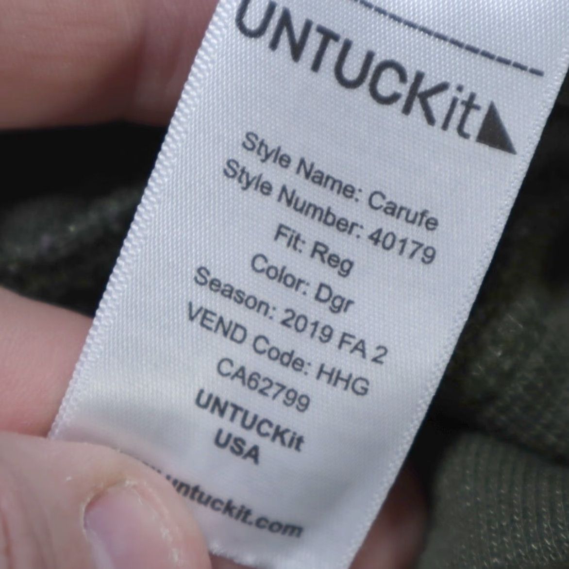 UNTUCKit Untuckit Carufe Quilted Snap Pullover Sweatshirt Green XL Men Shirt Size US XL / EU 56 / 4 - 7 Thumbnail