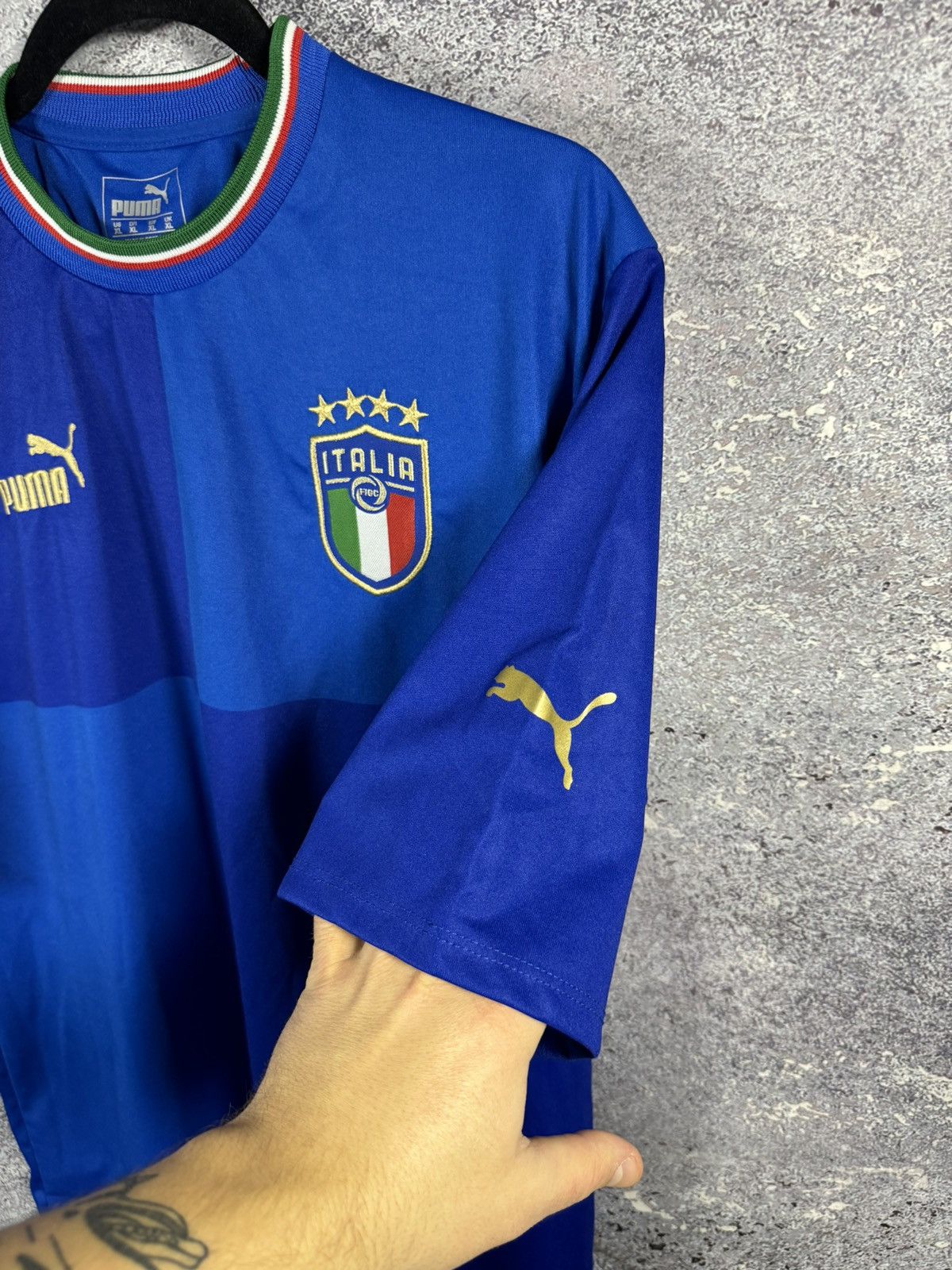 Puma Italy National Team 2022 Puma Soccer Jersey Blokcore Size US XL / EU 56 / 4 - 6 Thumbnail
