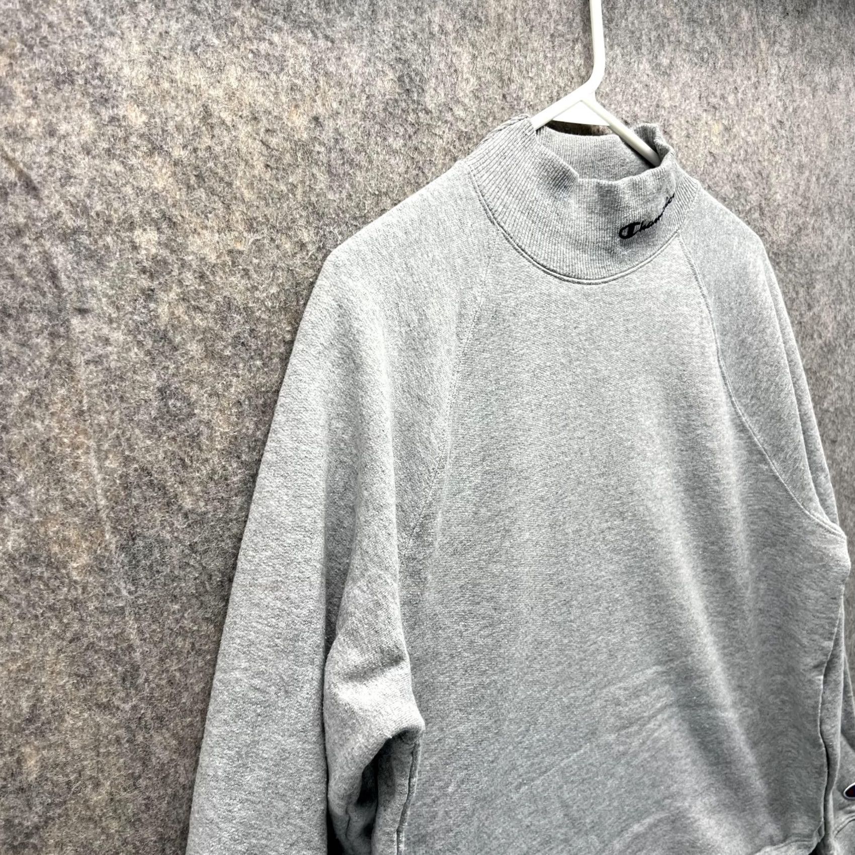 Champion Champion Sweater Women M Gray Pullover Crewneck Sweatshirt Mock Knit All Seasons Size M / US 6-8 / IT 42-44 - 4 Thumbnail
