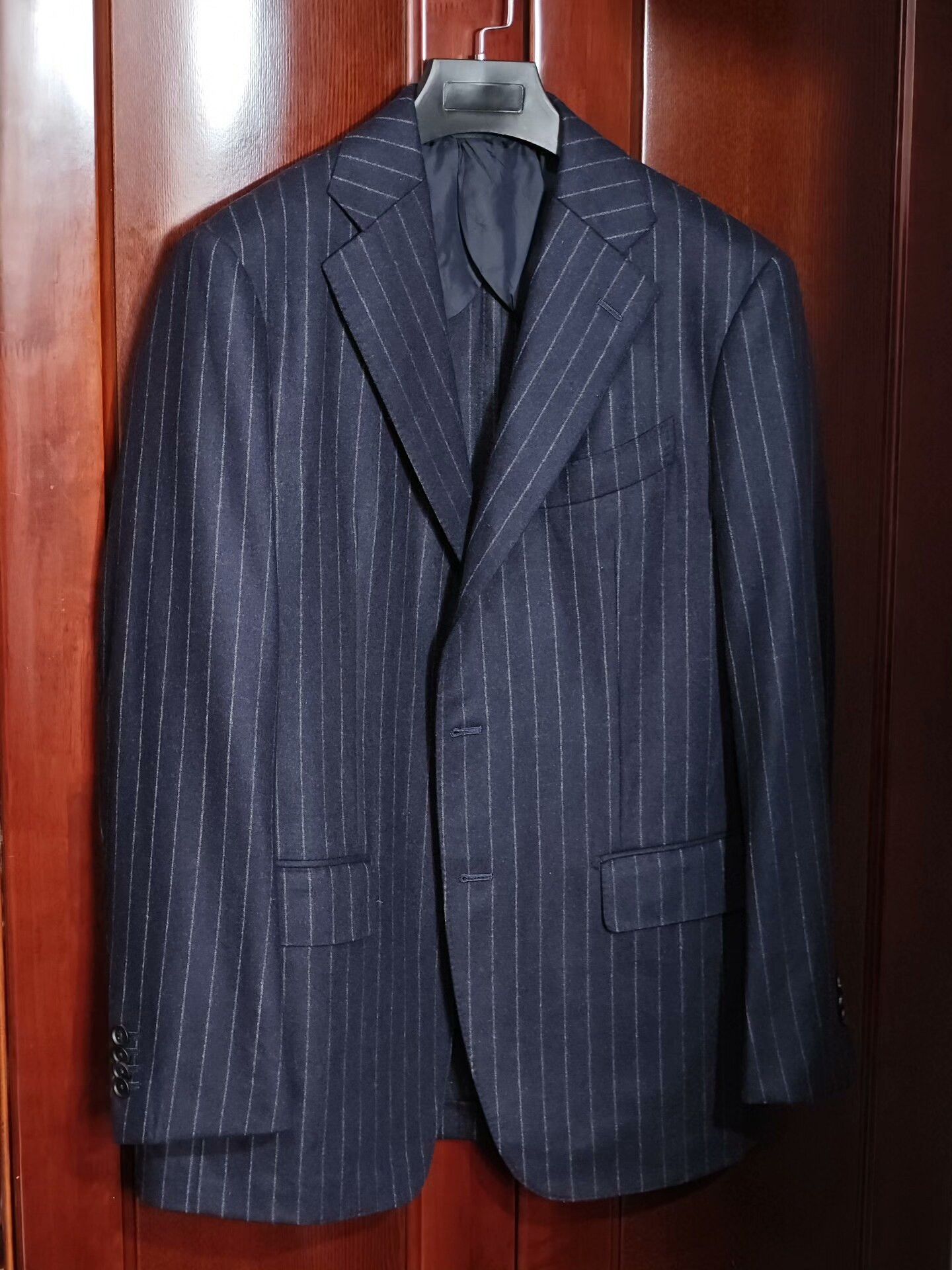 Ermenegildo Zegna Custom Zegna Flannel Suit Jacket Size US M / EU 48-50 / 2 - 1 Thumbnail